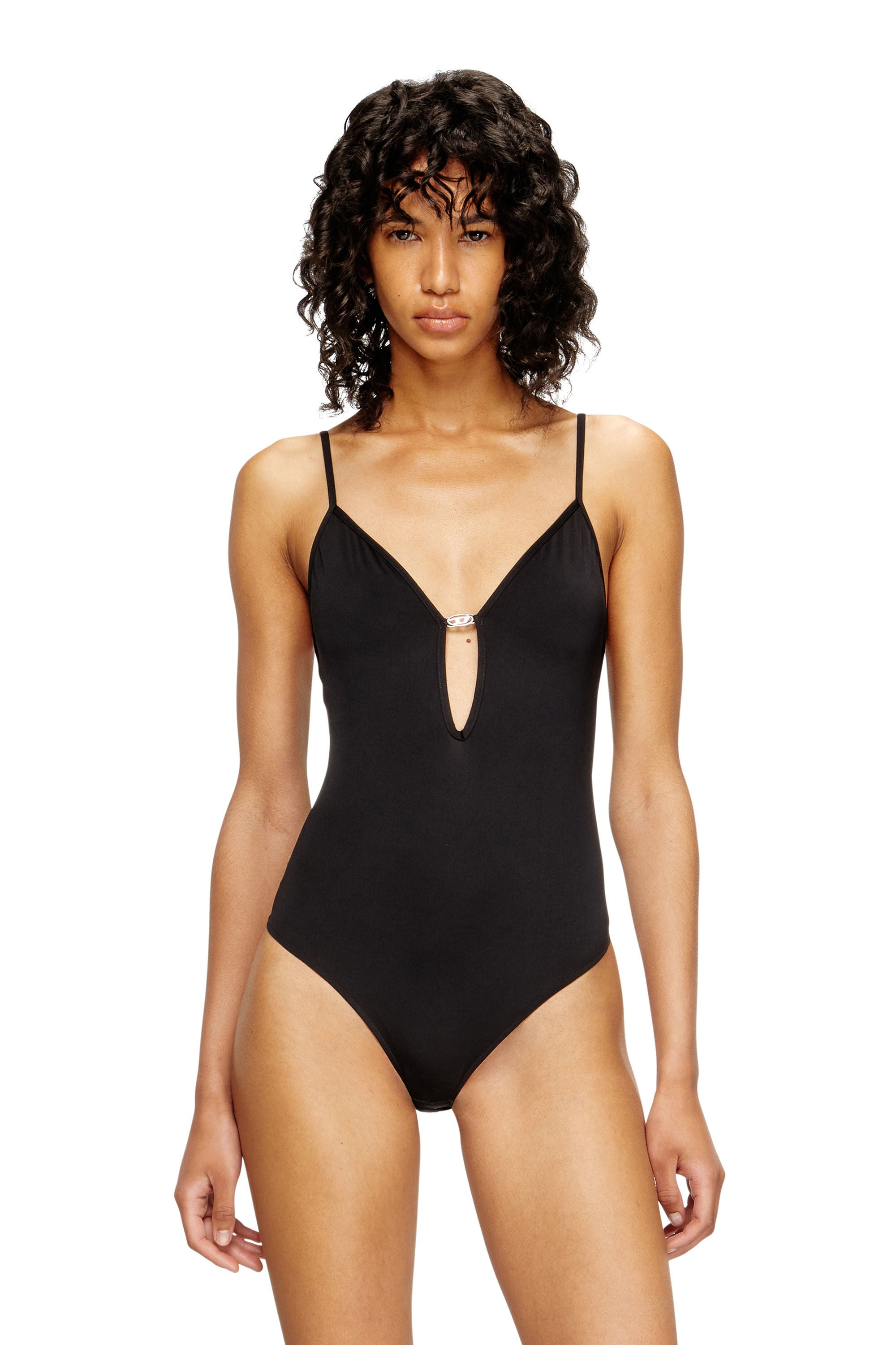 Women's Oval D bodysuit | Black | Diesel {{Country}}