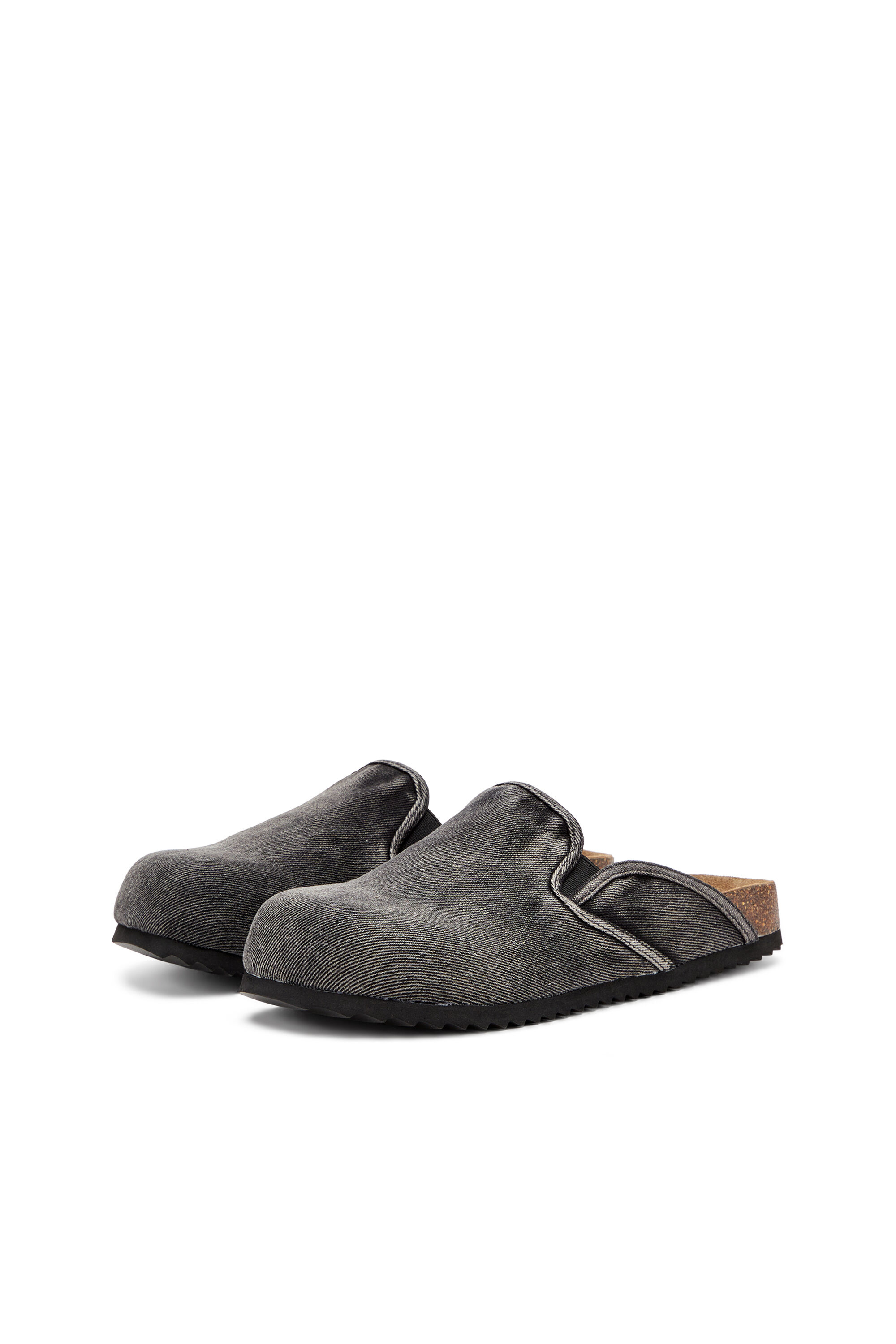 靴 DIESEL D-WOODSTOCK Men's D-Woodstock-Denim mules | Black | Diesel