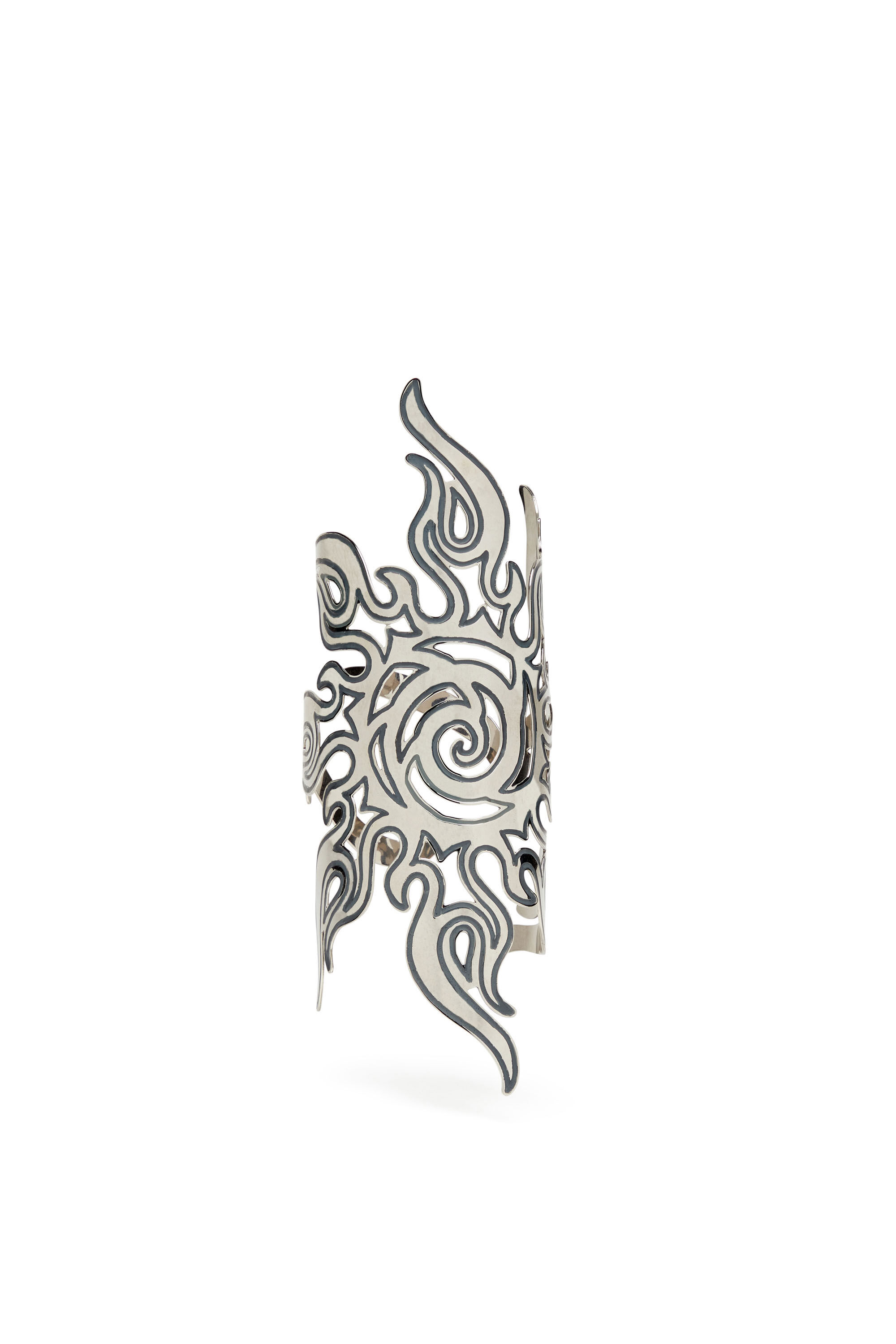 Diesel - TRIBAL SUN ARMBAND, Manchette soleil tribal Femme in Gris argenté - 1