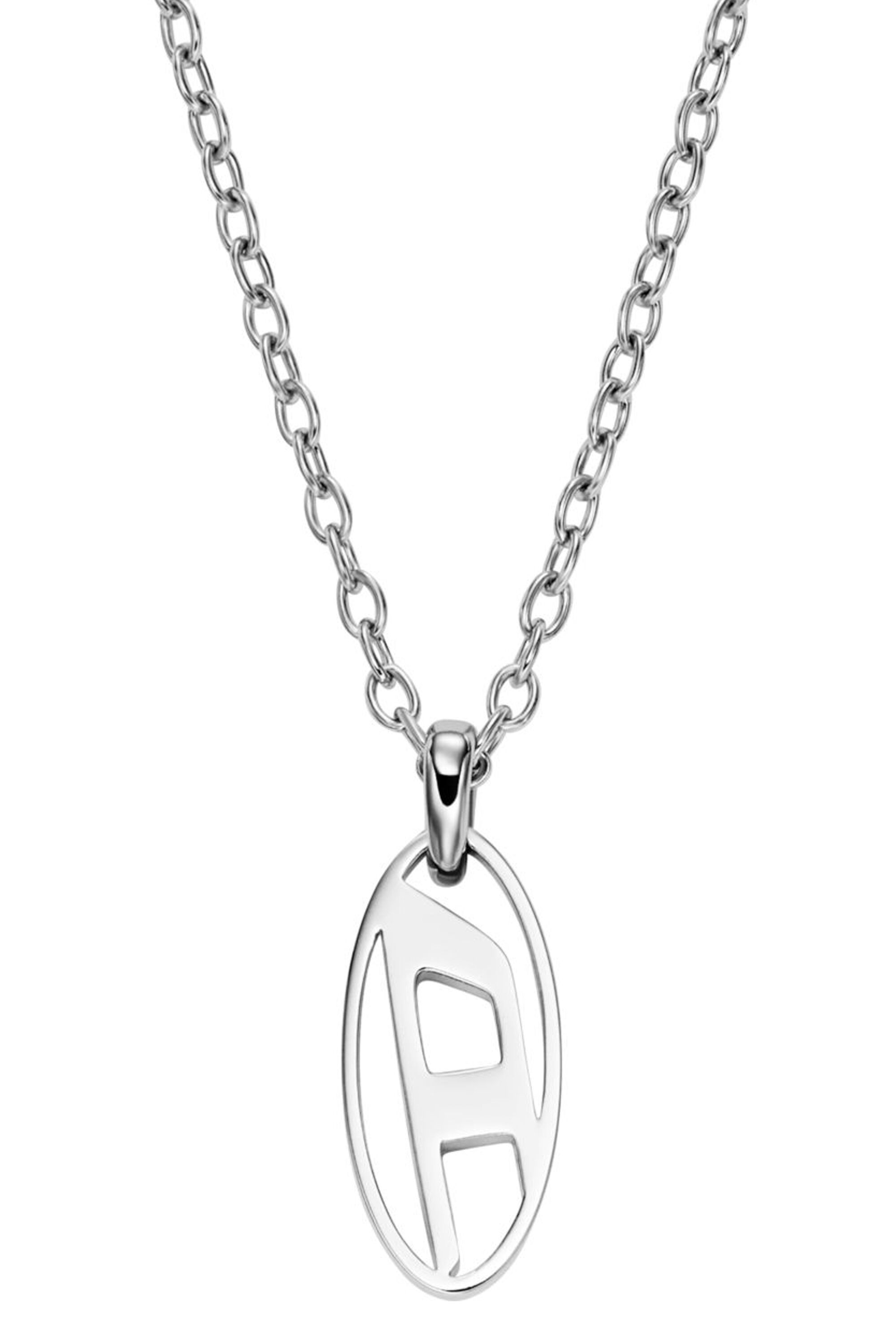 Women's Stainless steel pendant necklace | Silver | Diesel