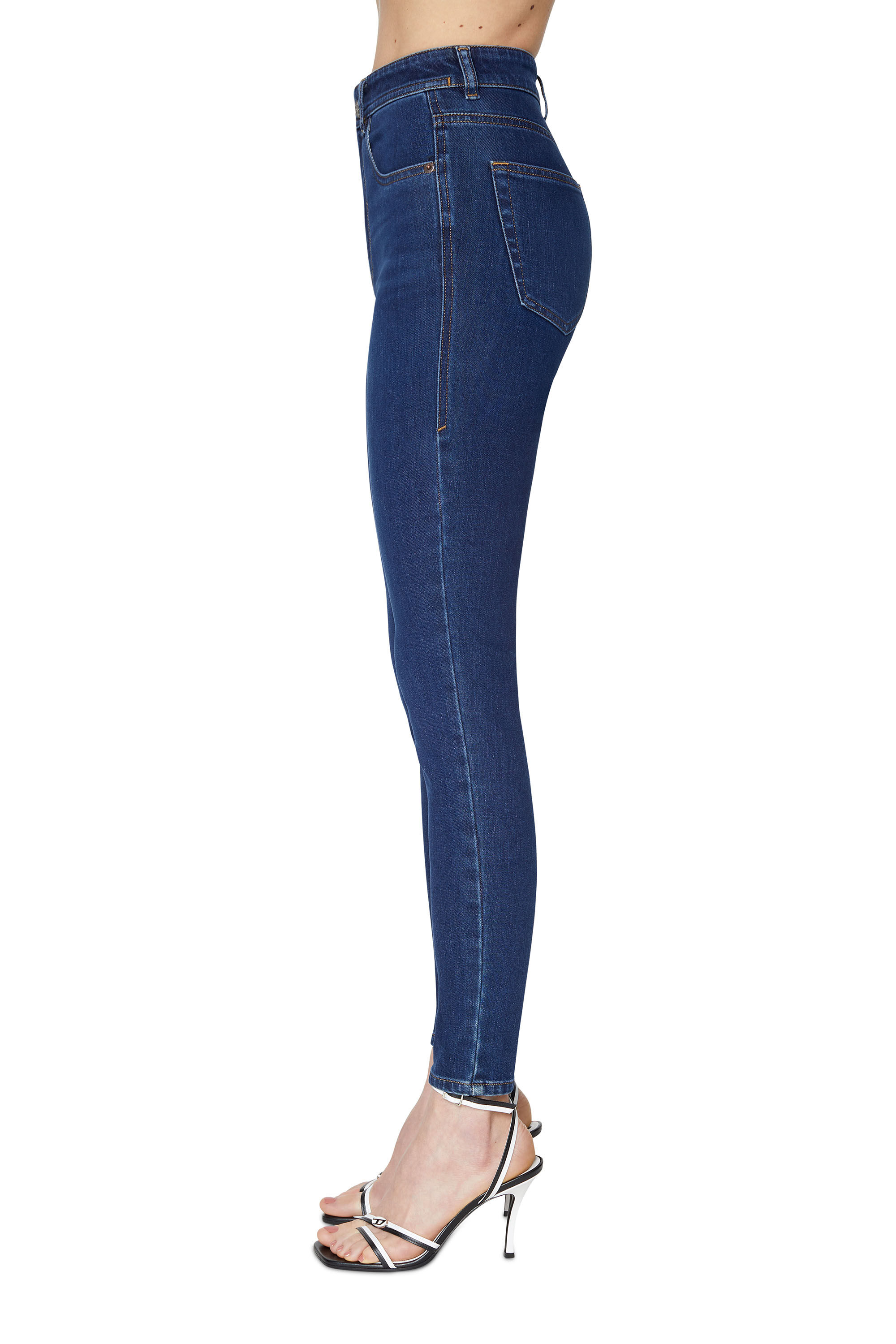 1984 SLANDY-HIGH Woman: Super skinny Jeans | Dark Blue | Diesel
