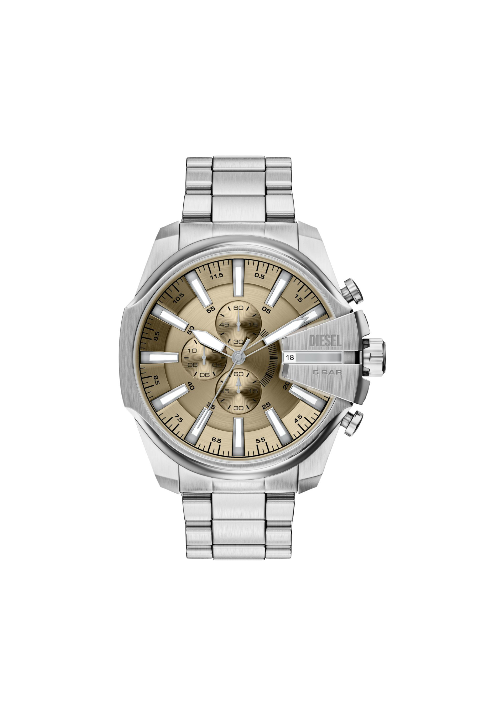 Men's Mega Chief Slim Chronograph Stainless Steel Watch | Silver
