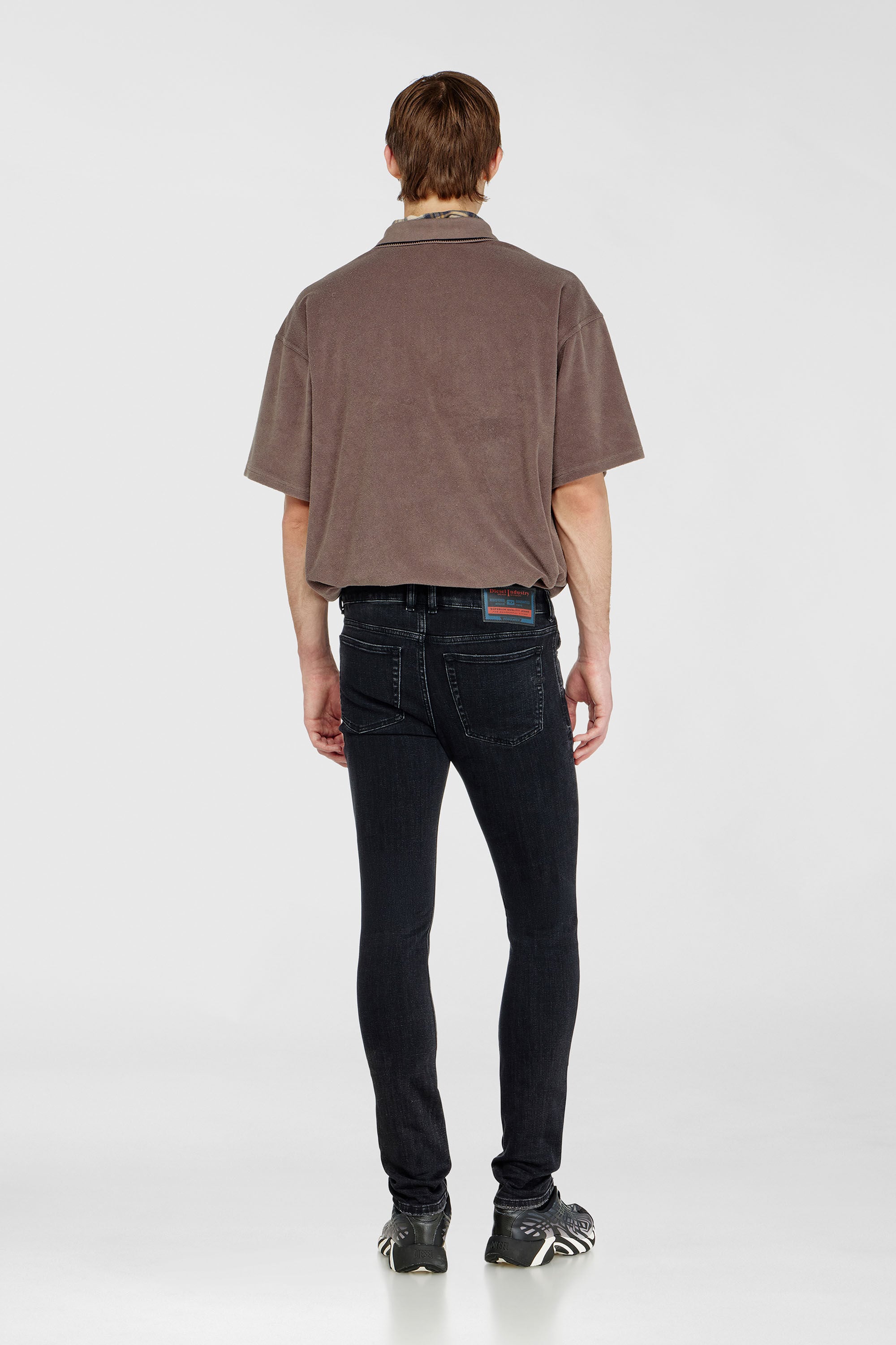 Diesel - Skinny Jeans 1979 Sleenker 09P74 Hombre, Negro/Gris oscuro - 3