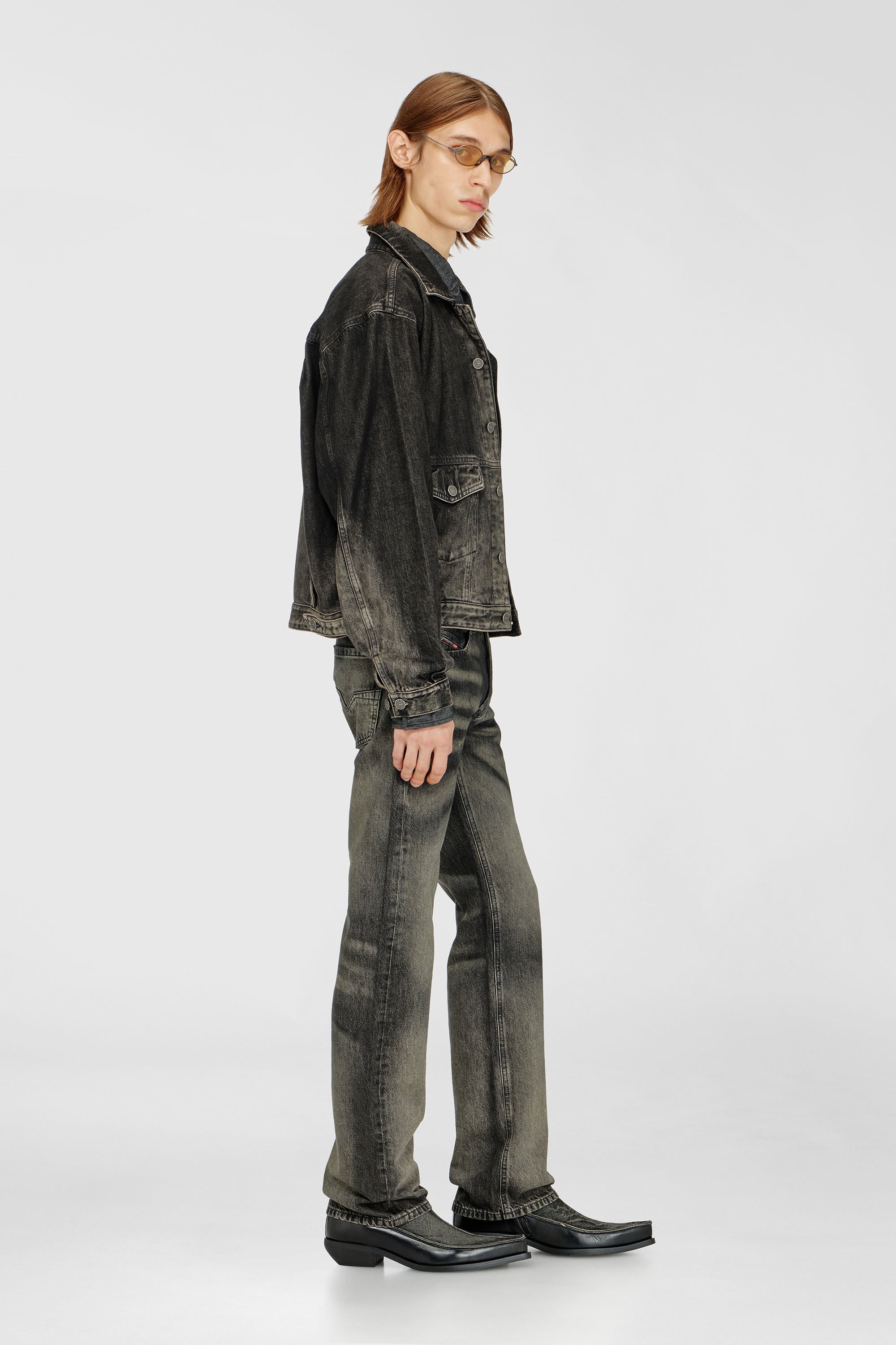 Diesel - Regular Jeans 1985 Larkee 09R33 Homme, Noir/Gris fonc&eacute; - Image 2