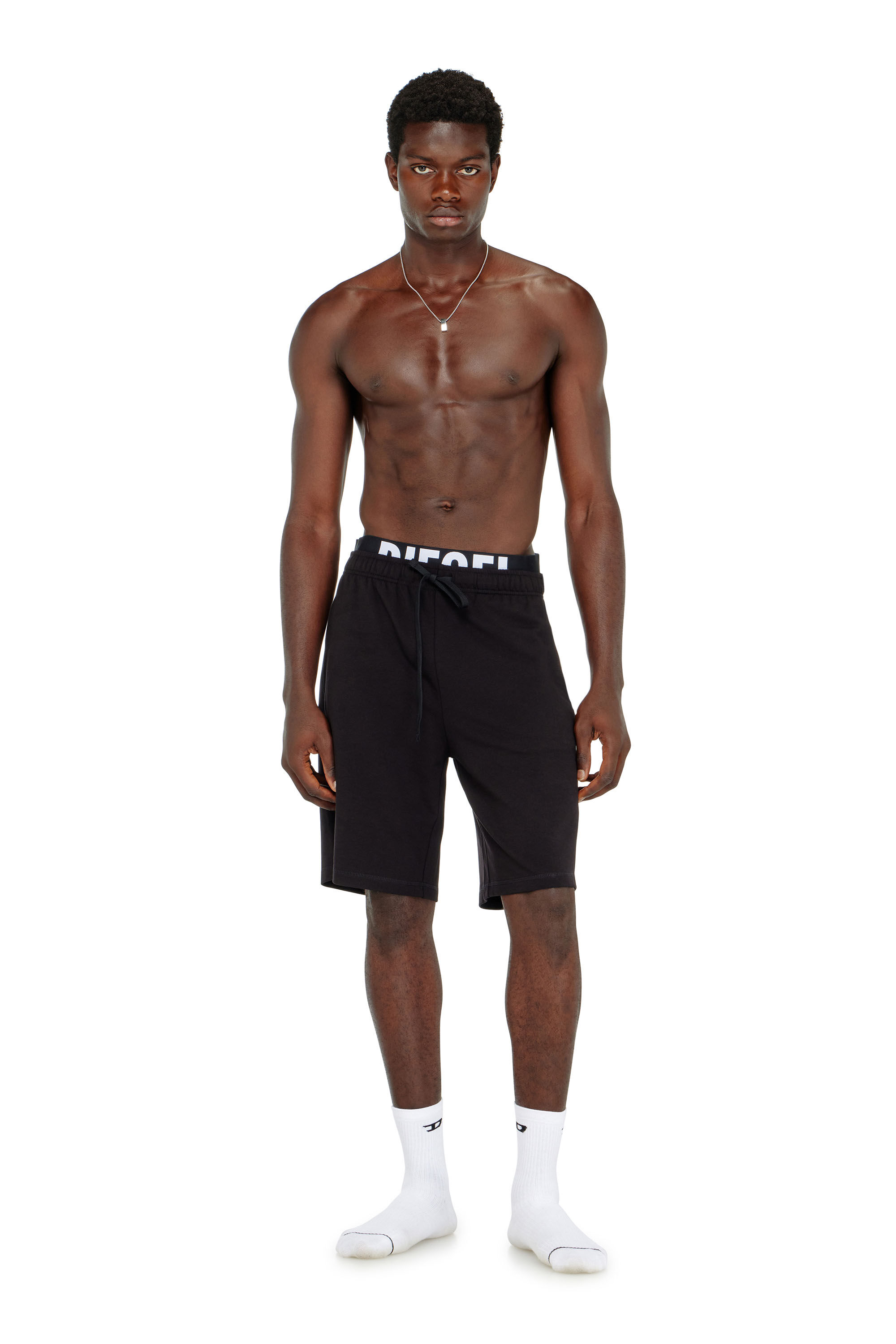 Diesel - DEVIN-D-POP, Short en coton avec ceinture logo Diesel Homme in ToBeDefined - 3
