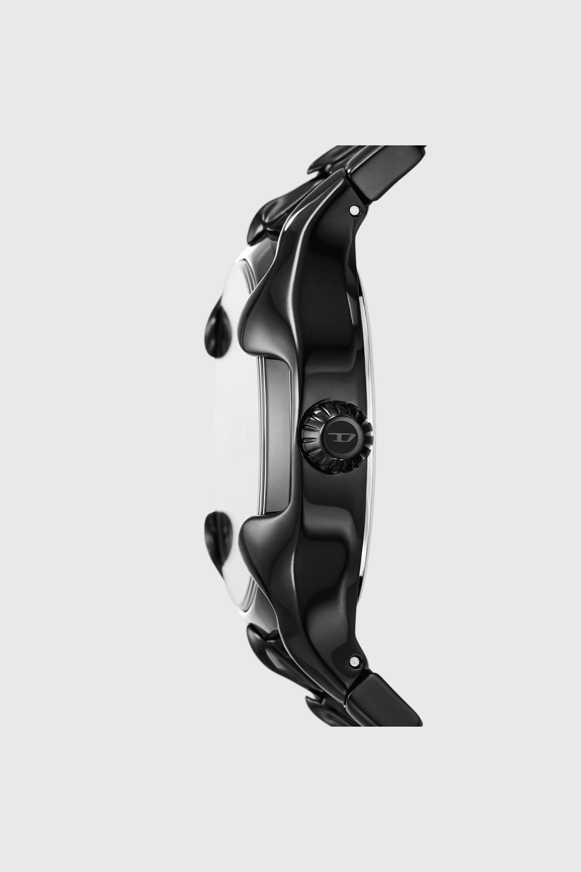 Men's Vert Three-Hand Date Black Stainless Steel Watch | Black