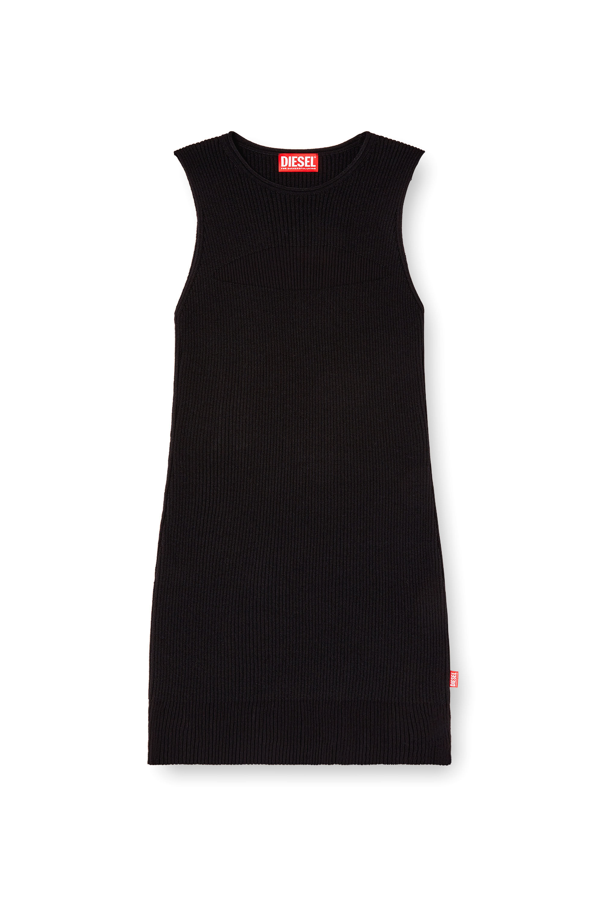 Diesel - M-SLENDER, Female's Crew-neck sleeveless dress in Black - 2