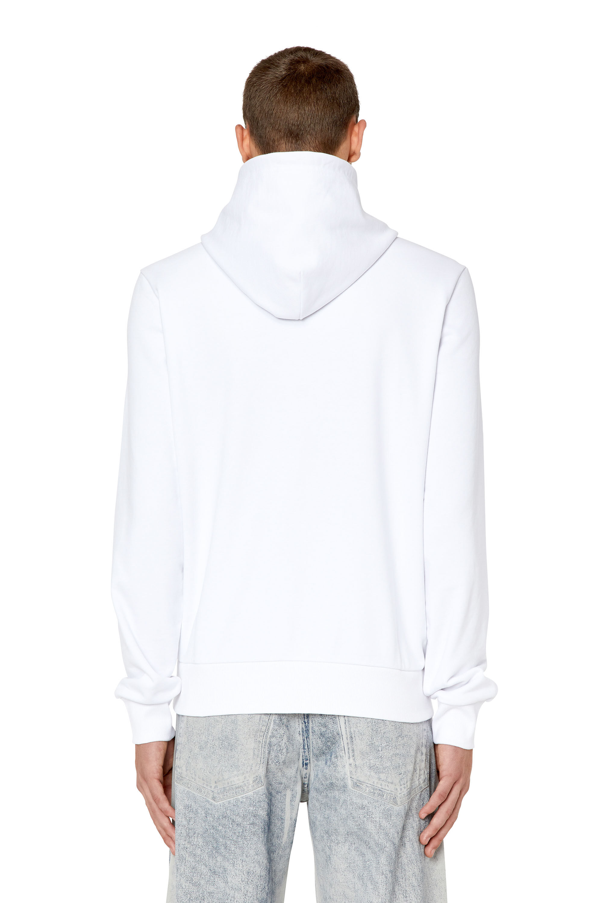 S-GINN-HOOD-K30 Man: Hoodie with Diesel circle print | Diesel