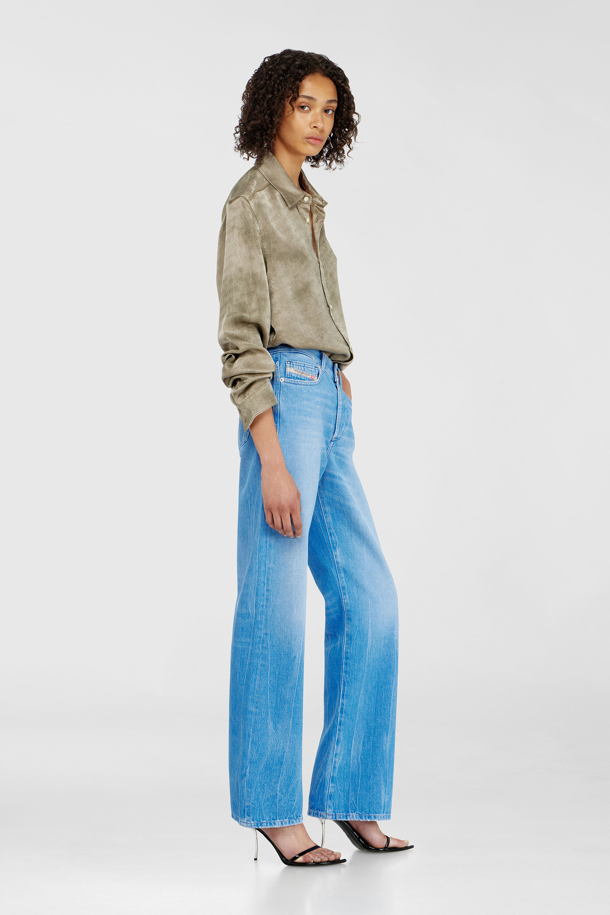 Diesel - Regular Jeans 1971 D-Sent 09P88 Mujer, Azul Claro - 2