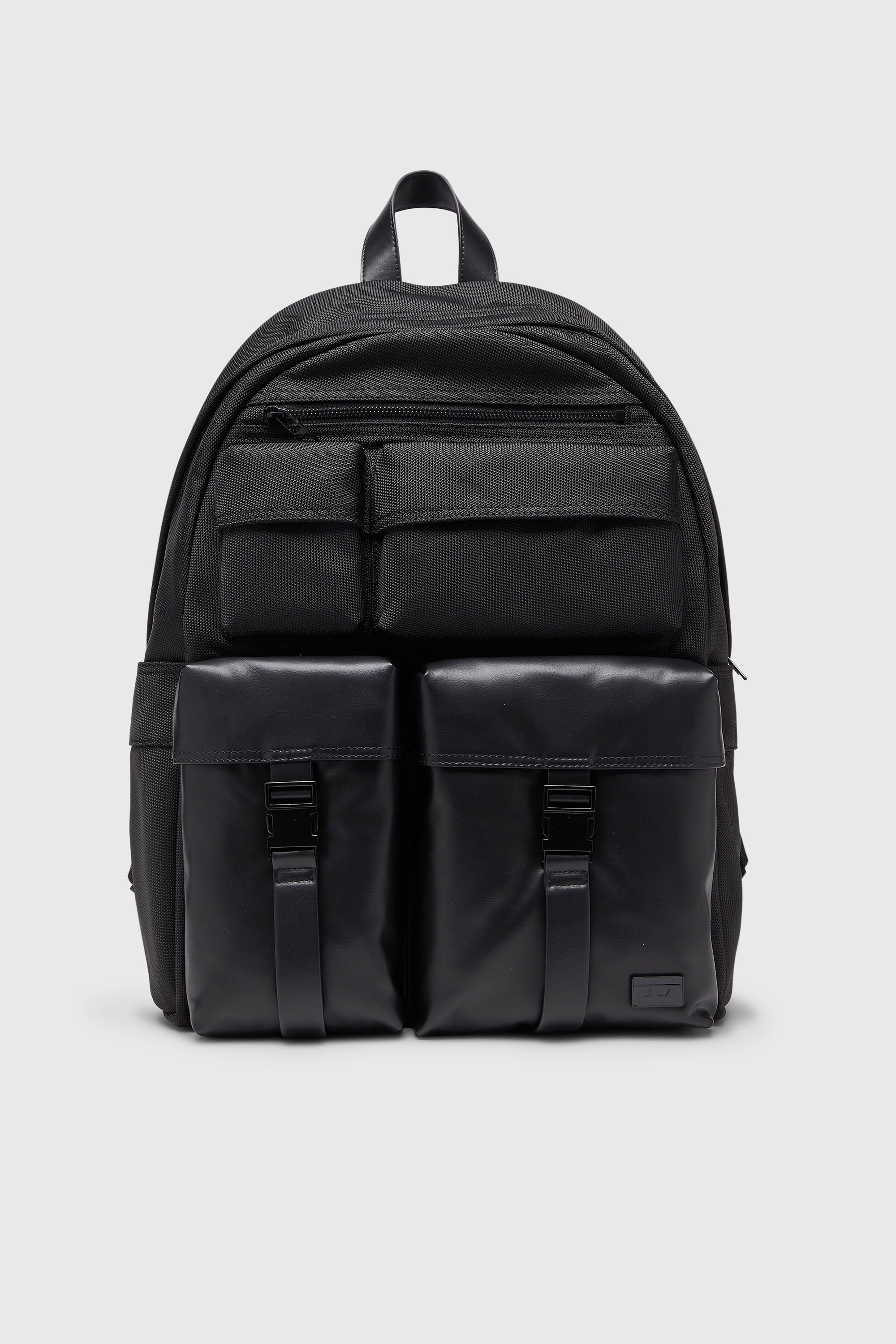 Diesel - MULTI-PKTS BACKPACK X, Unisex's Multi-Pkts - Backpack in nylon with front pockets in Black - 1