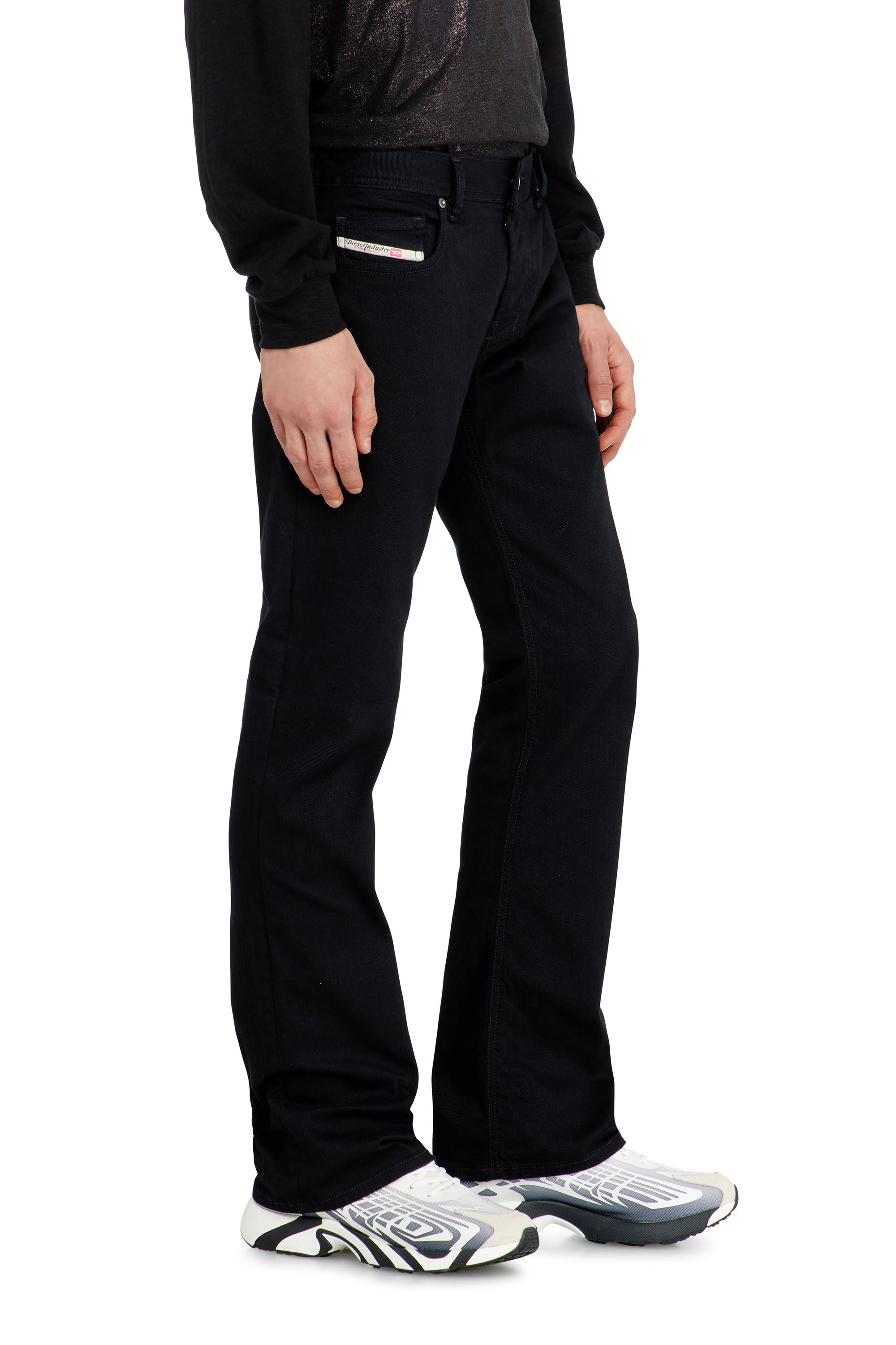 Men's Bootcut Jeans | Black/Dark grey | Diesel 2007 Zatiny