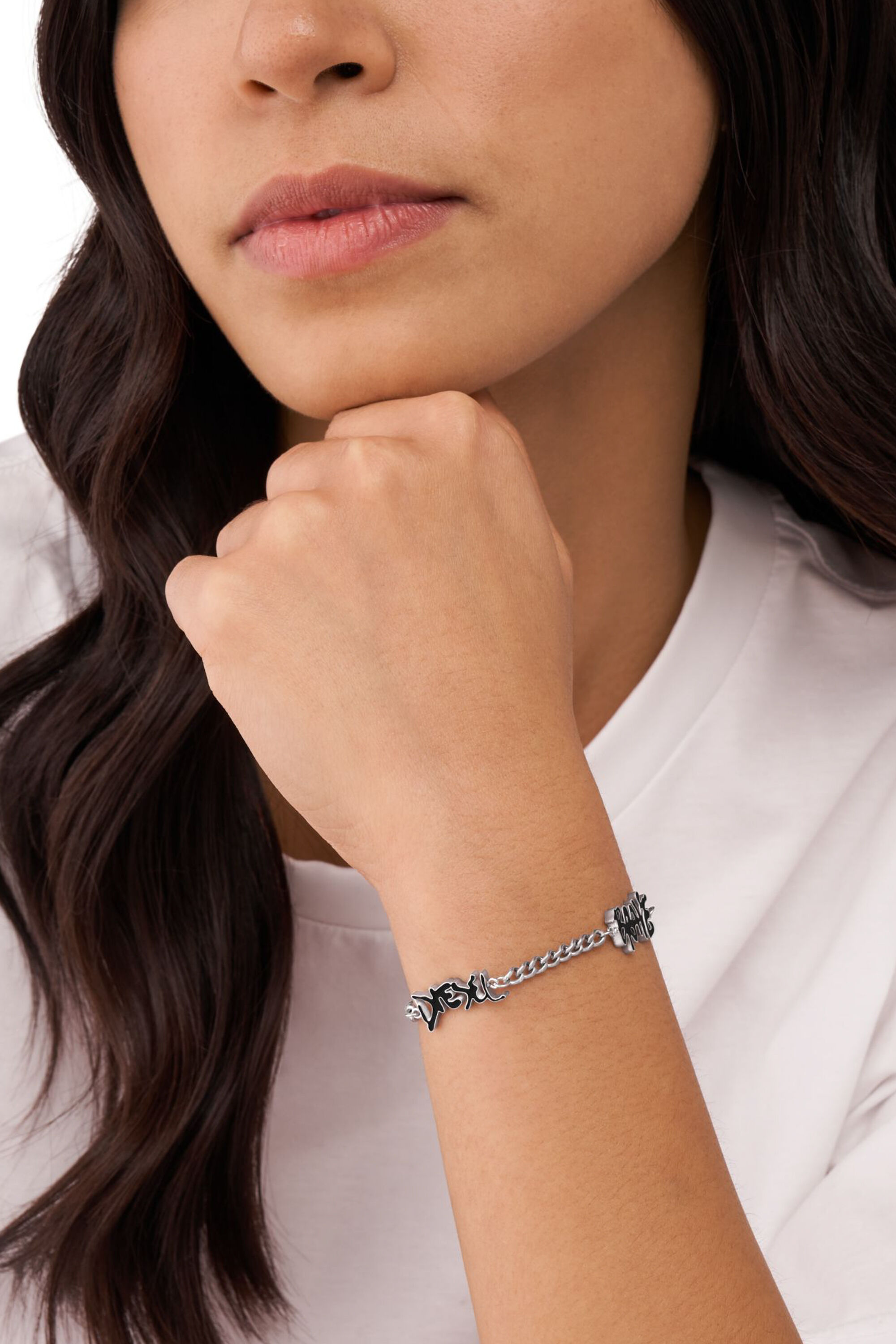 Women's Stainless steel chain bracelet | Silver | Diesel