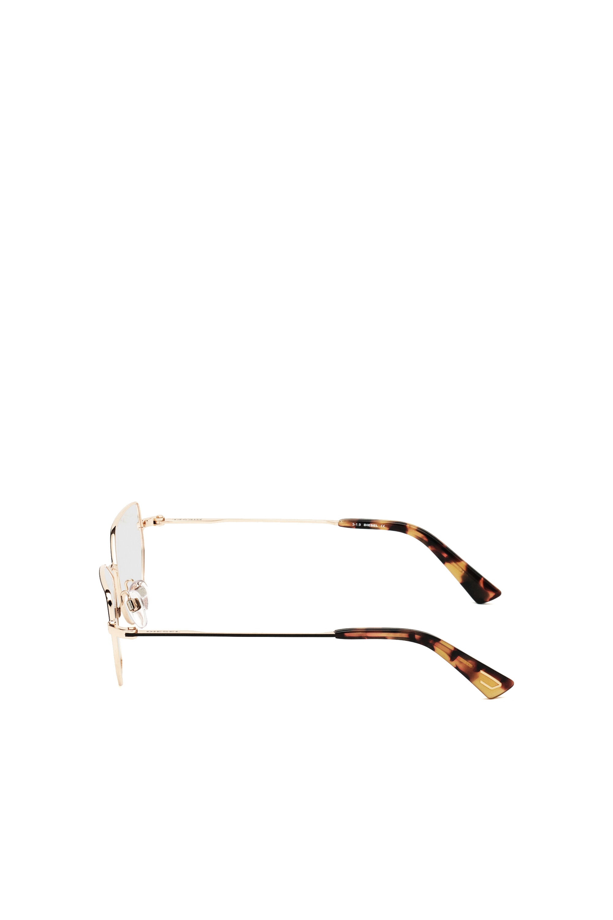 Diesel - DL5355, Woman's Metal cat-eye eyeglasses in Pink/Black - 4