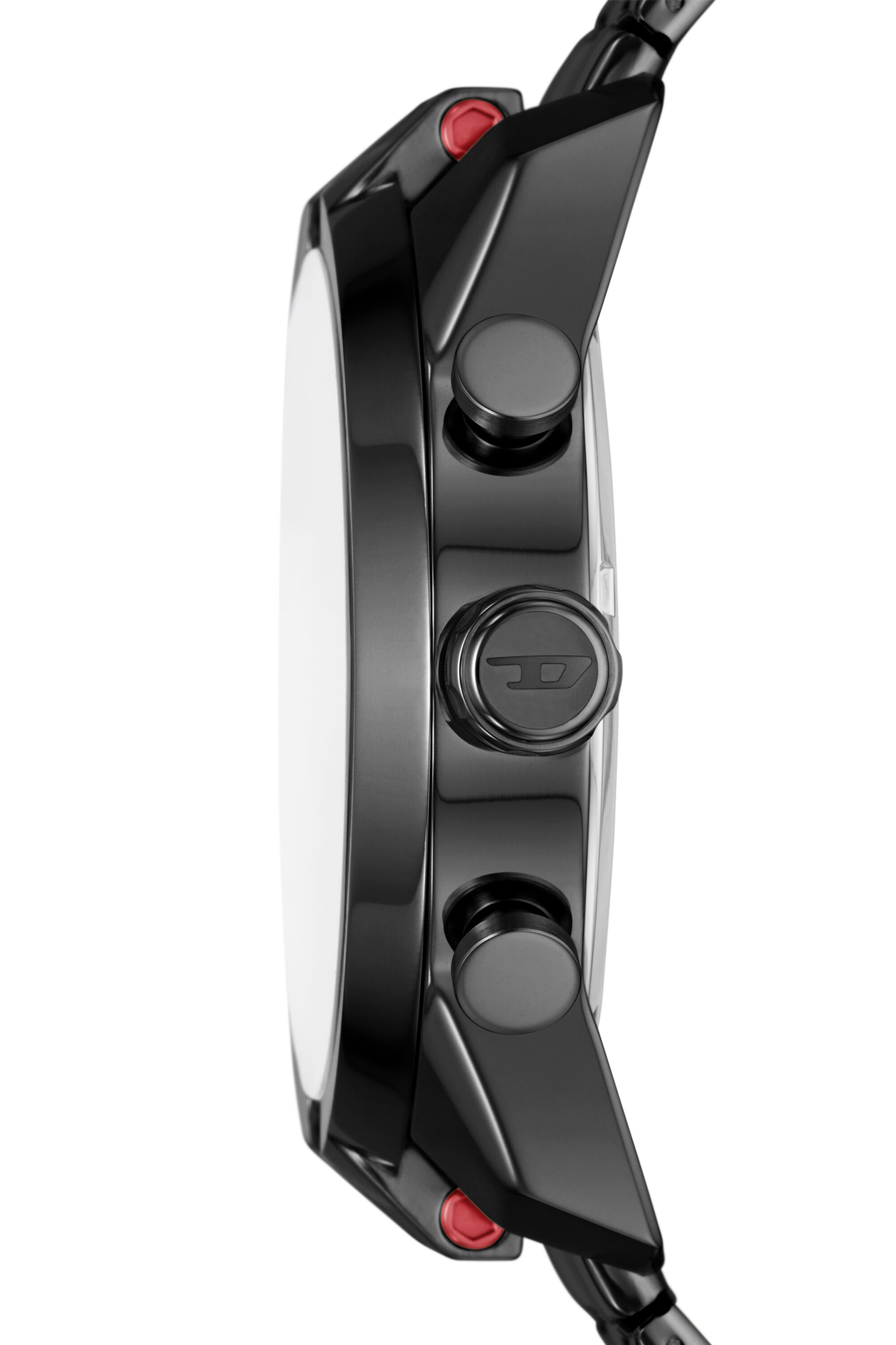 DIESEL CHRONOGRAPH ALL BLACK 腕時計 DZ4589 Man: Split chronograph black Stainless steel watch | Diesel