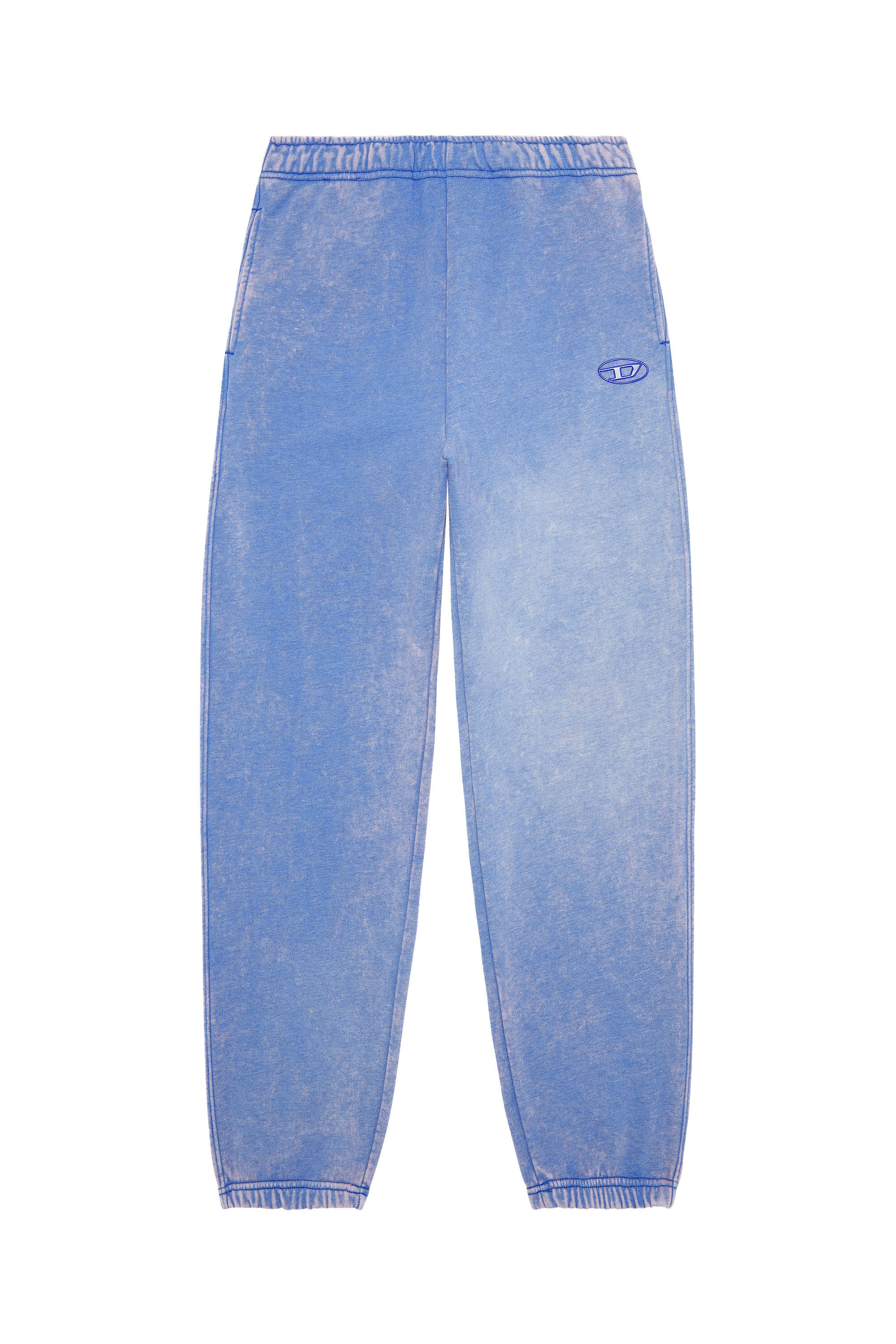 Diesel - P-MARKY, Male's Track pants with whitened treatment in Light Blue - 2