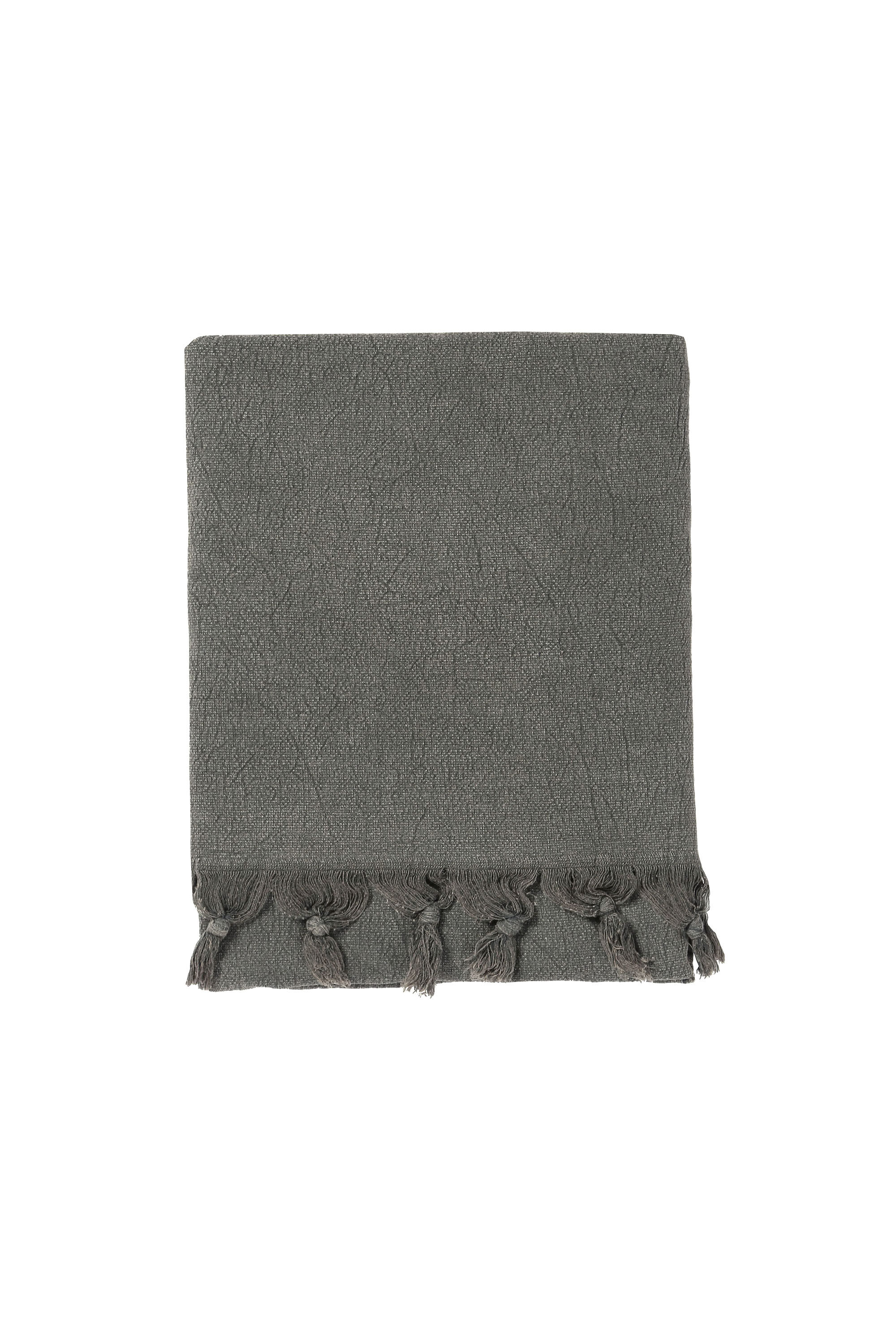 Diesel - 72357 SOFT DENIM, Serviette de sport grise à franges, 95 x 150 cm Mixte in Gris - 1