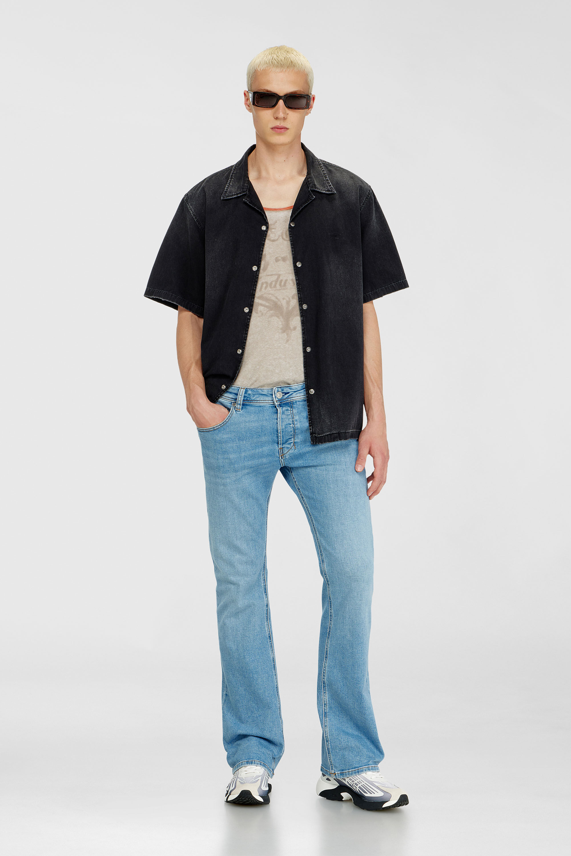 Diesel - Man's Bootcut Jeans 2007 Zatiny 0HDBJ, Light Blue - 1