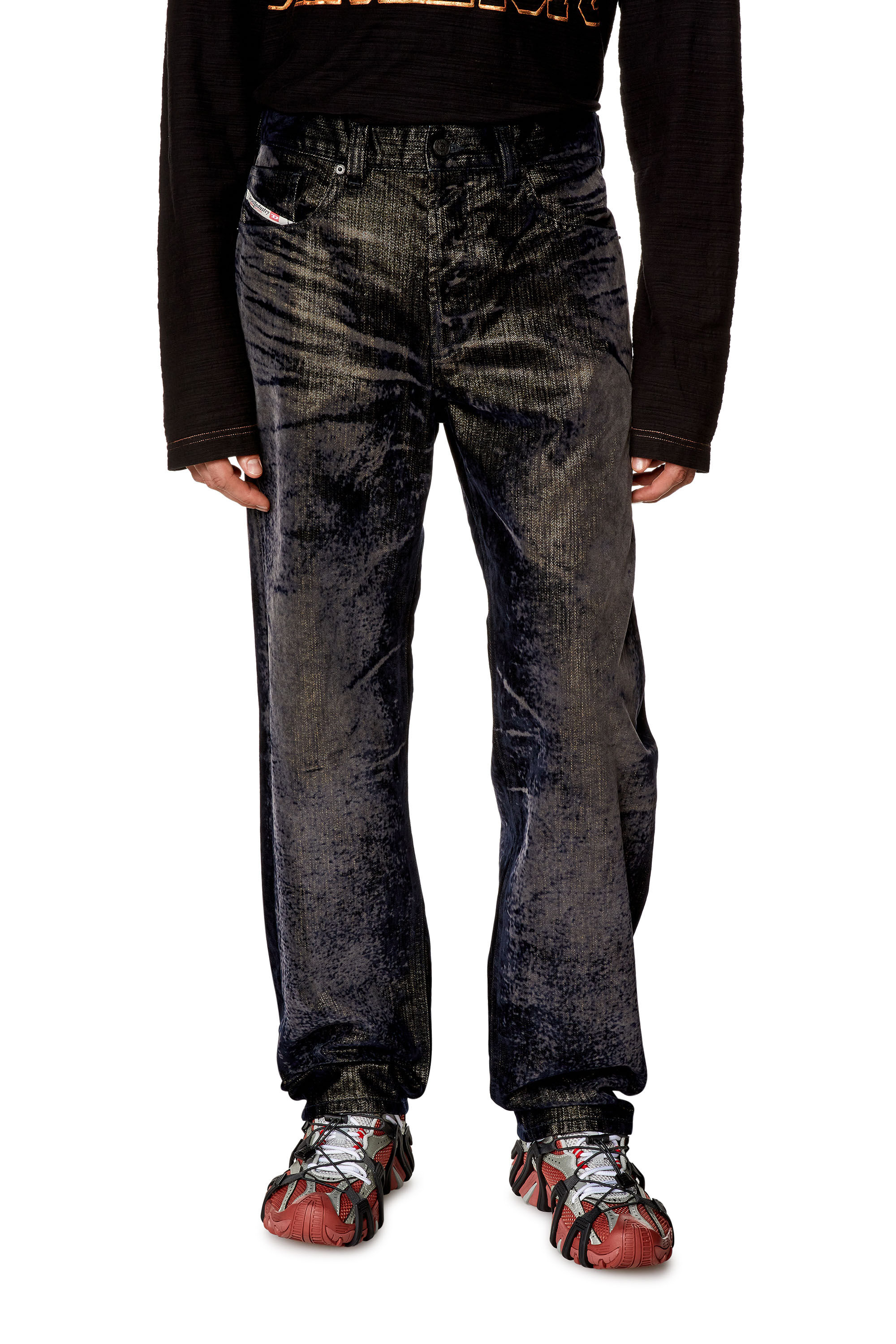 Diesel - Regular Jeans 2010 D-Macs 09I49 Homme, Noir/Gris foncé - Image 3