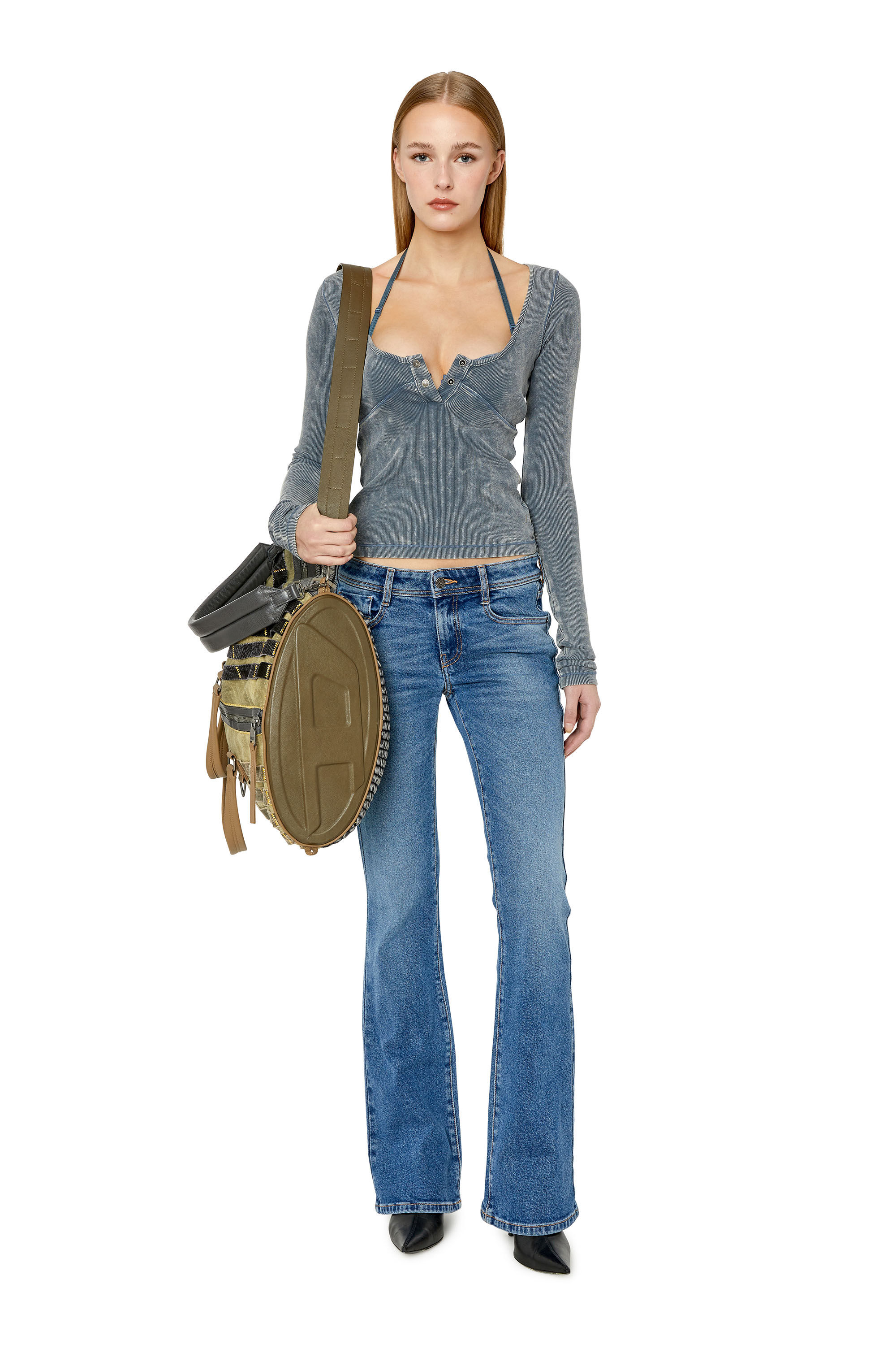 Diesel - Bootcut and Flare Jeans 1969 D-Ebbey 0NFAJ, Female's Bootcut and Flare Jeans - 1969 D-Ebbey in Medium Blue - 1