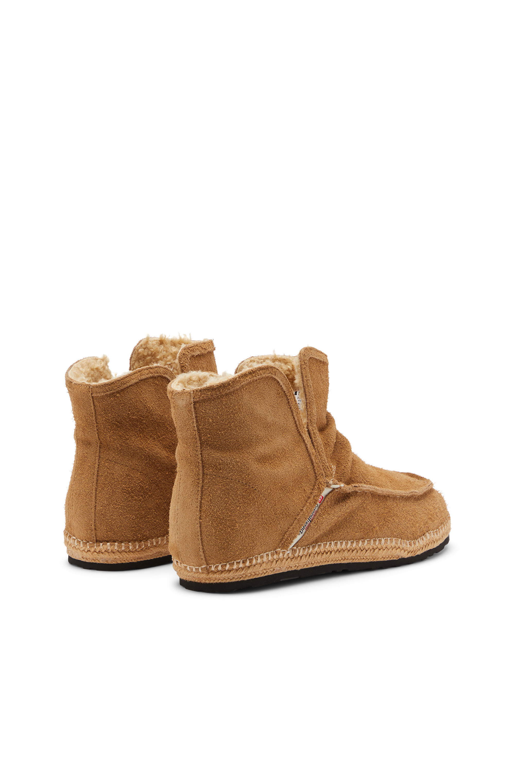 Diesel - D-LUKAS AKB, Male's D-Lukas - Leather ankle boots with internal lining in Light Brown - 3