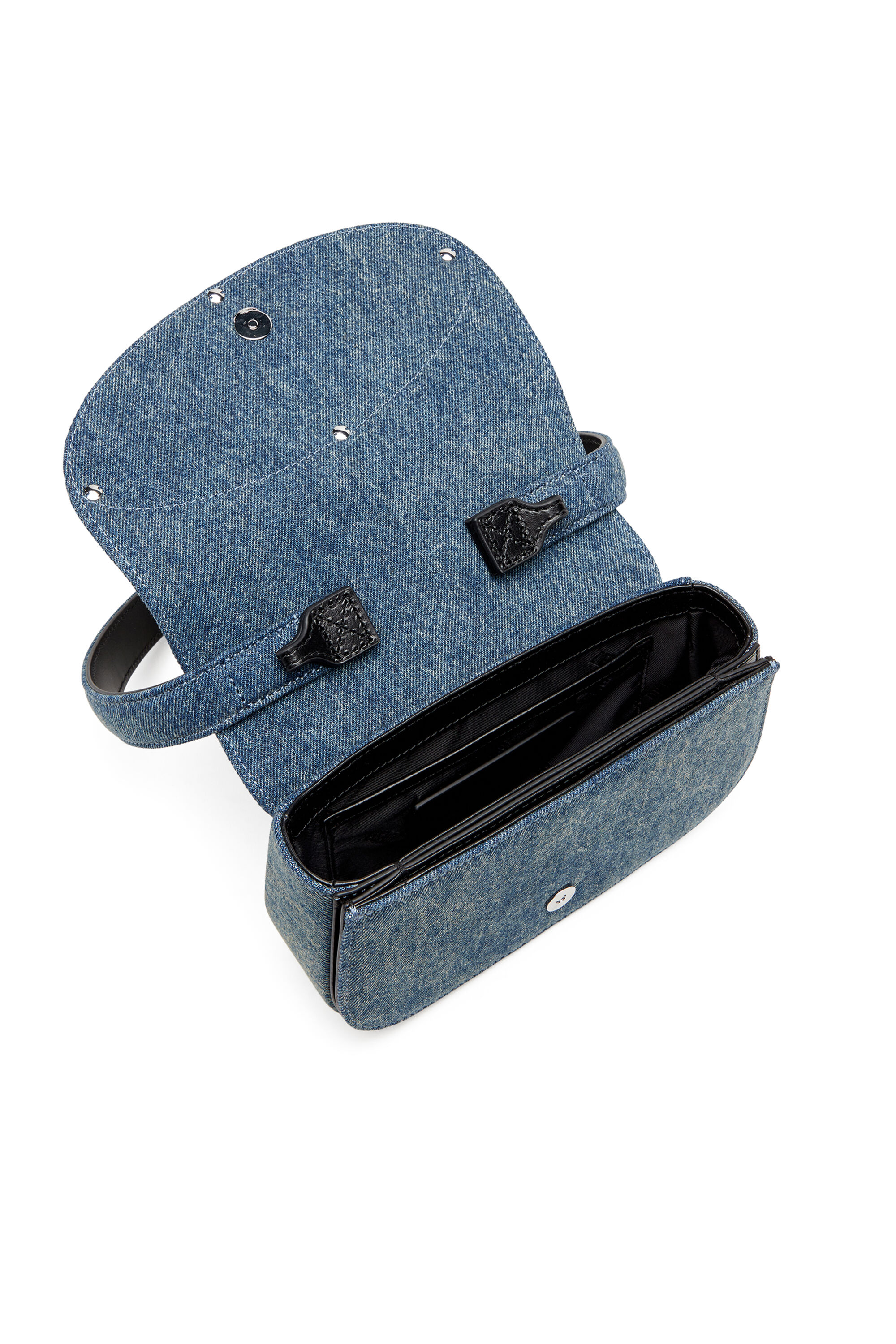Women's 1DR-Iconic shoulder bag in solarised denim | Blue