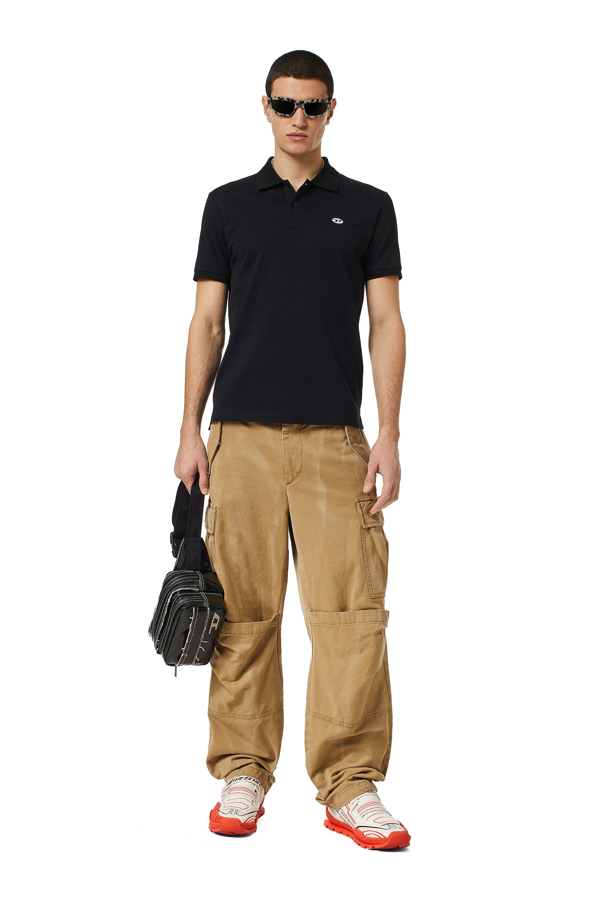 洗練されたDIESEL　T-SMITH-DOVAL-PJ POLO 3XL T-SMITH-DOVAL-PJ Man: Polo shirt with oval D patch | Diesel