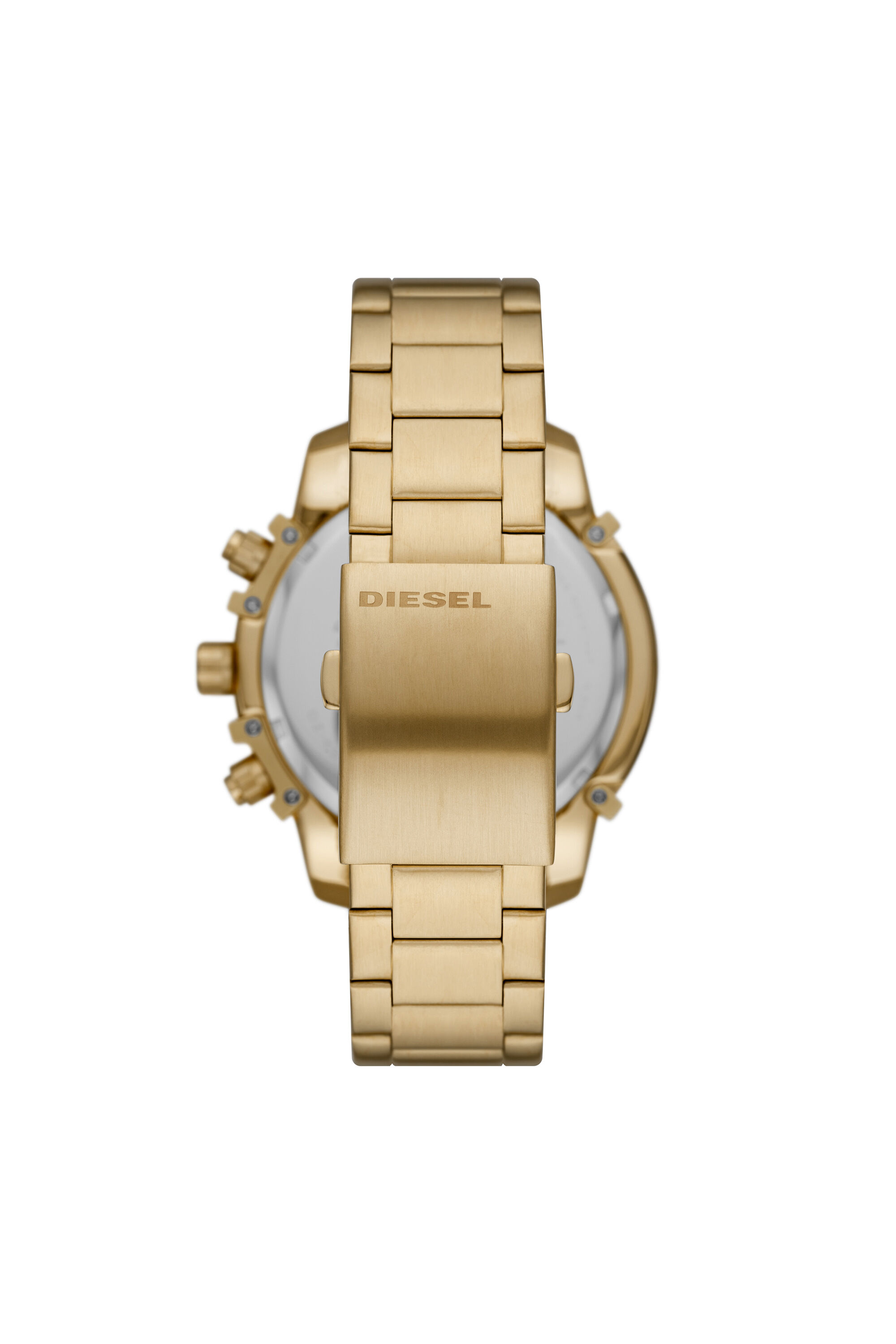 Diesel - DZ4573, Male's Griffed chronograph gold-tone watch in Gold - 2