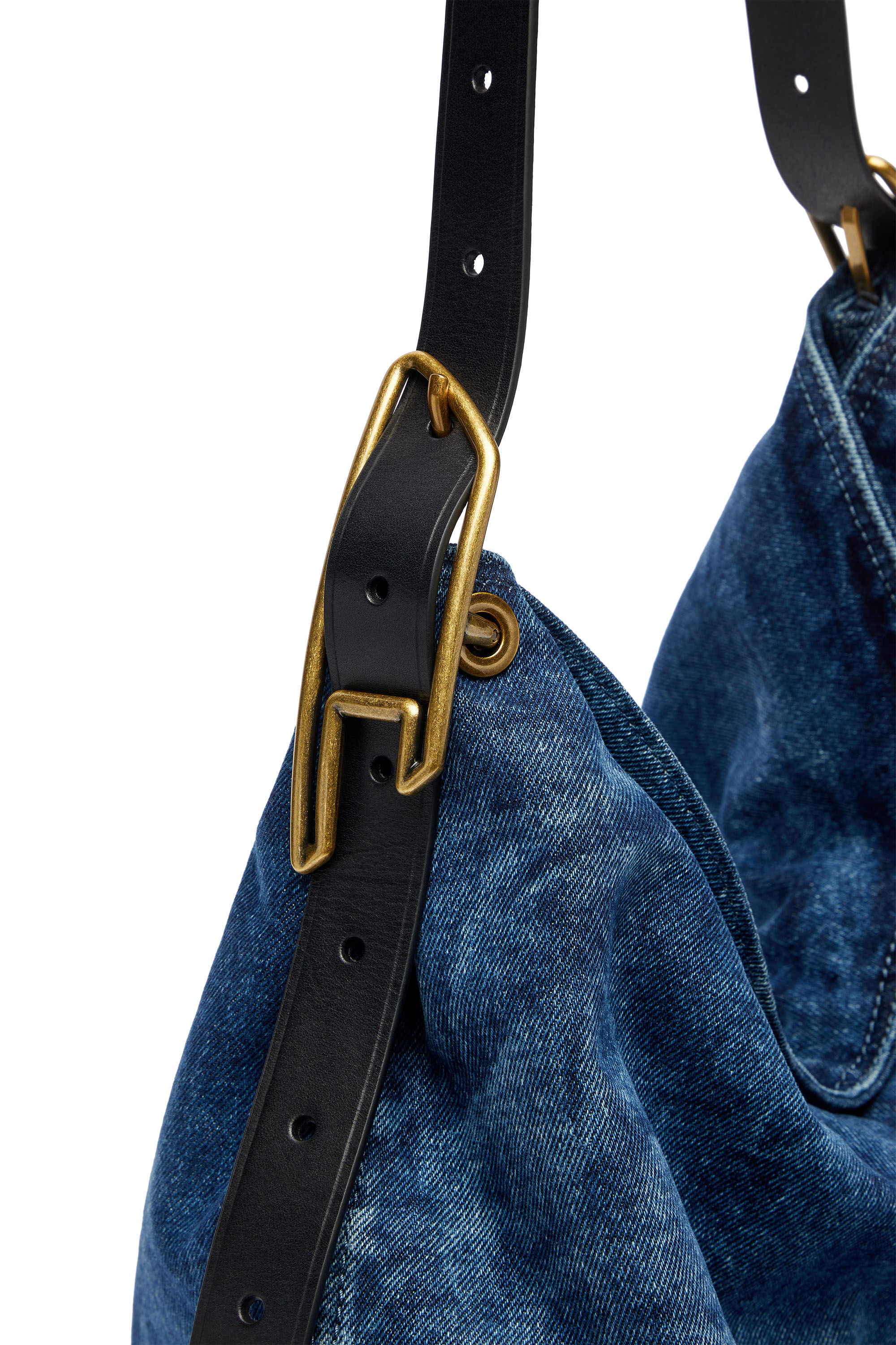 Women's D-Line-Denim hobo bag | Blue | Diesel
