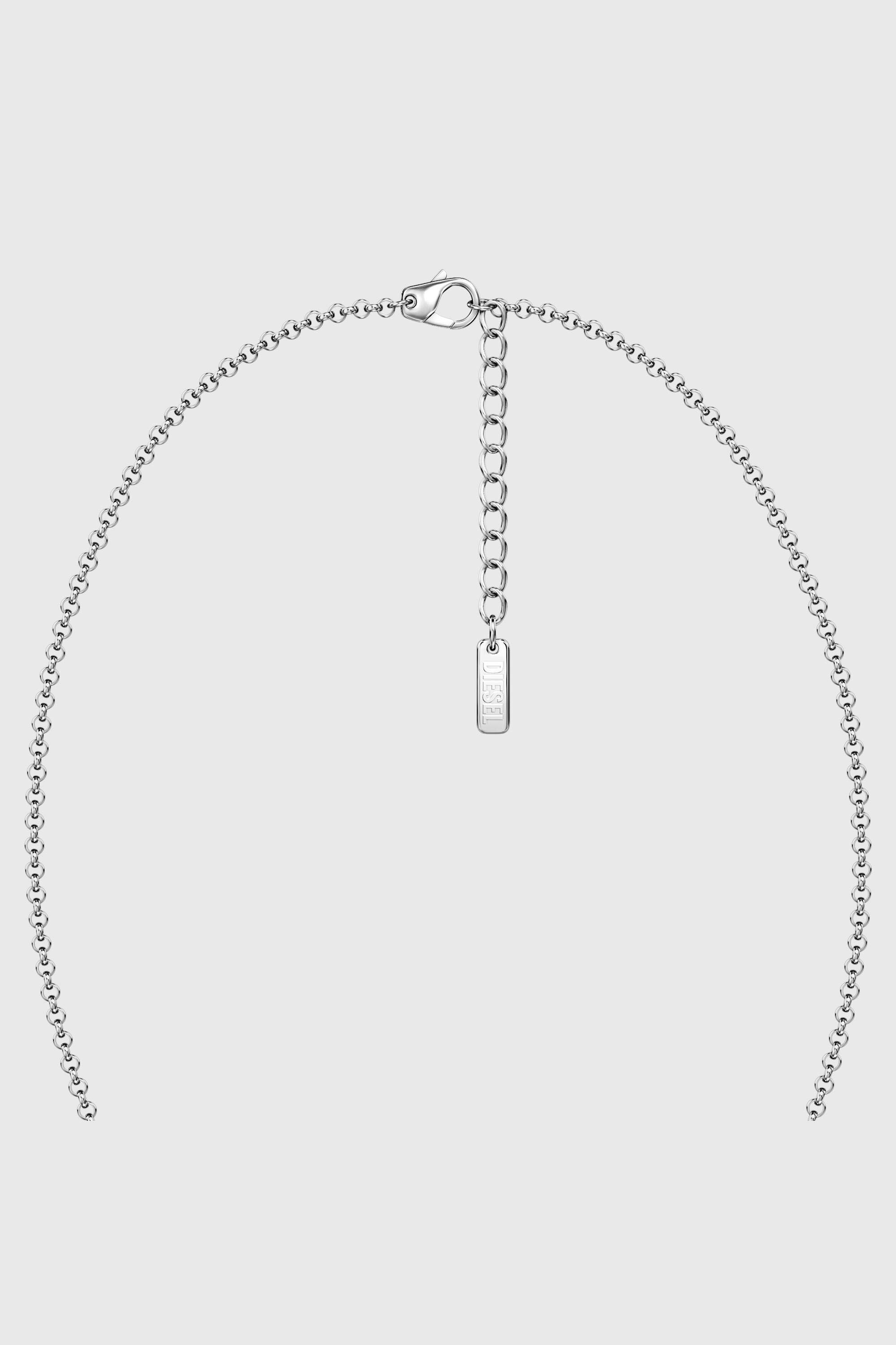 Diesel - DX1727040, Collar tipo banda de acero inoxidable Unisex in Plateado - 3