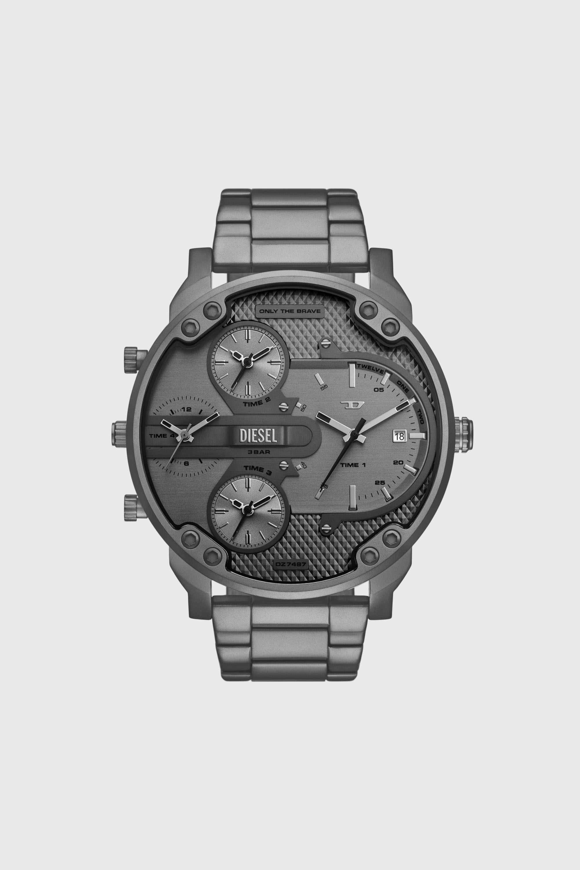 Men's Diesel Mr. Daddy Slim Multi Movement Gray Stainless Steel