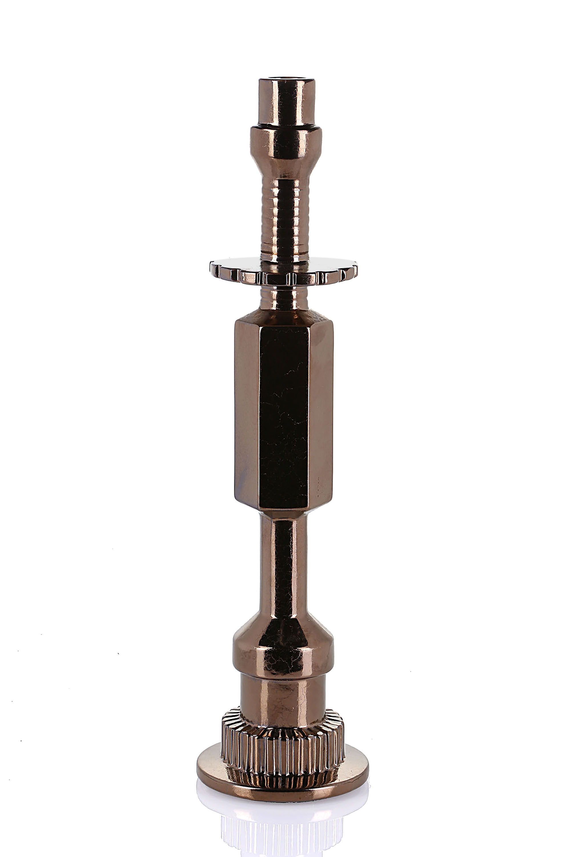 Diesel - 10952 TRANSMISSION, Grand bougeoir en porcelaine couleur bronze Mixte in Marron - 1