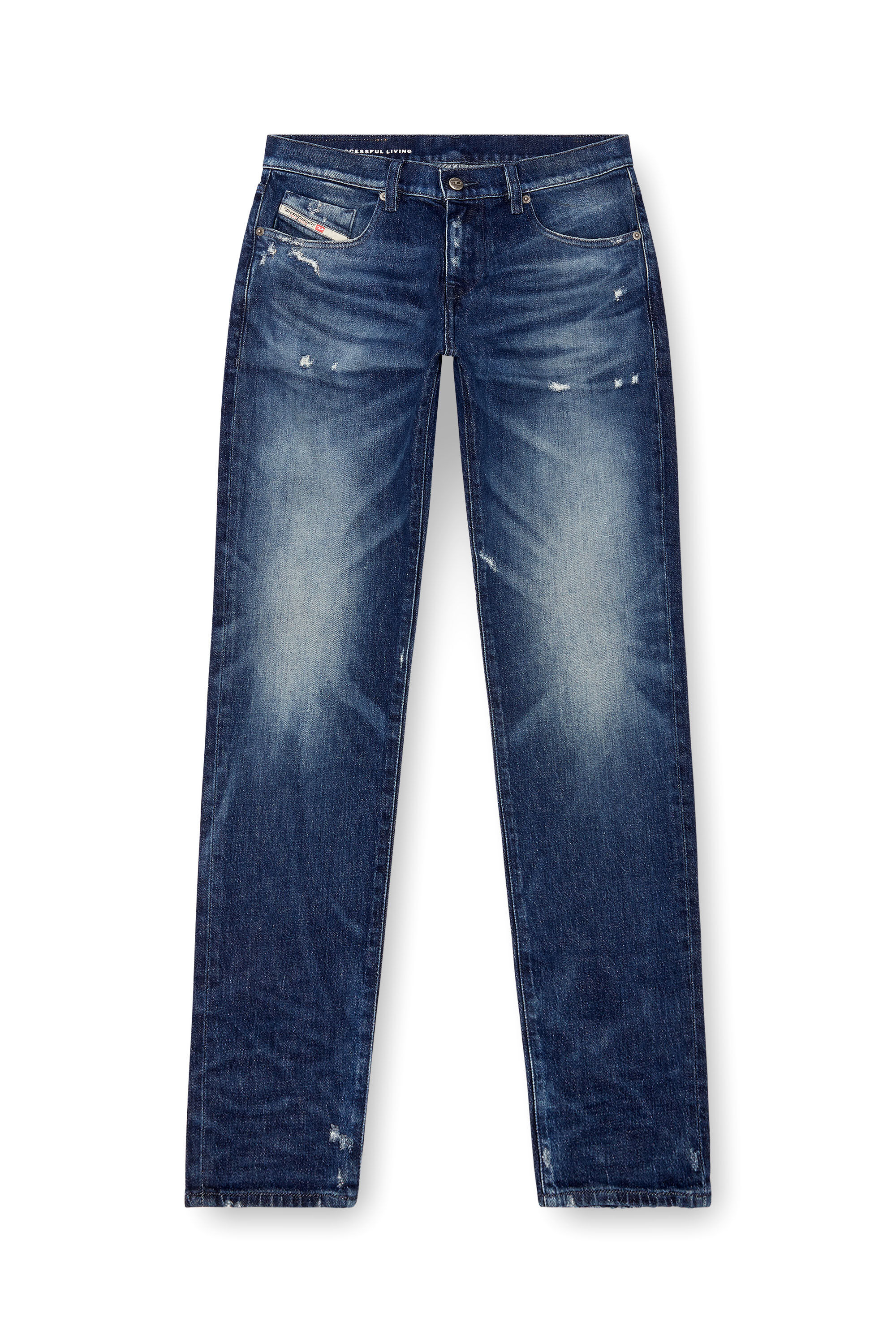 Diesel - Slim Jeans 2019 D-Strukt 09J56 Homme, Bleu Foncé - Image 2