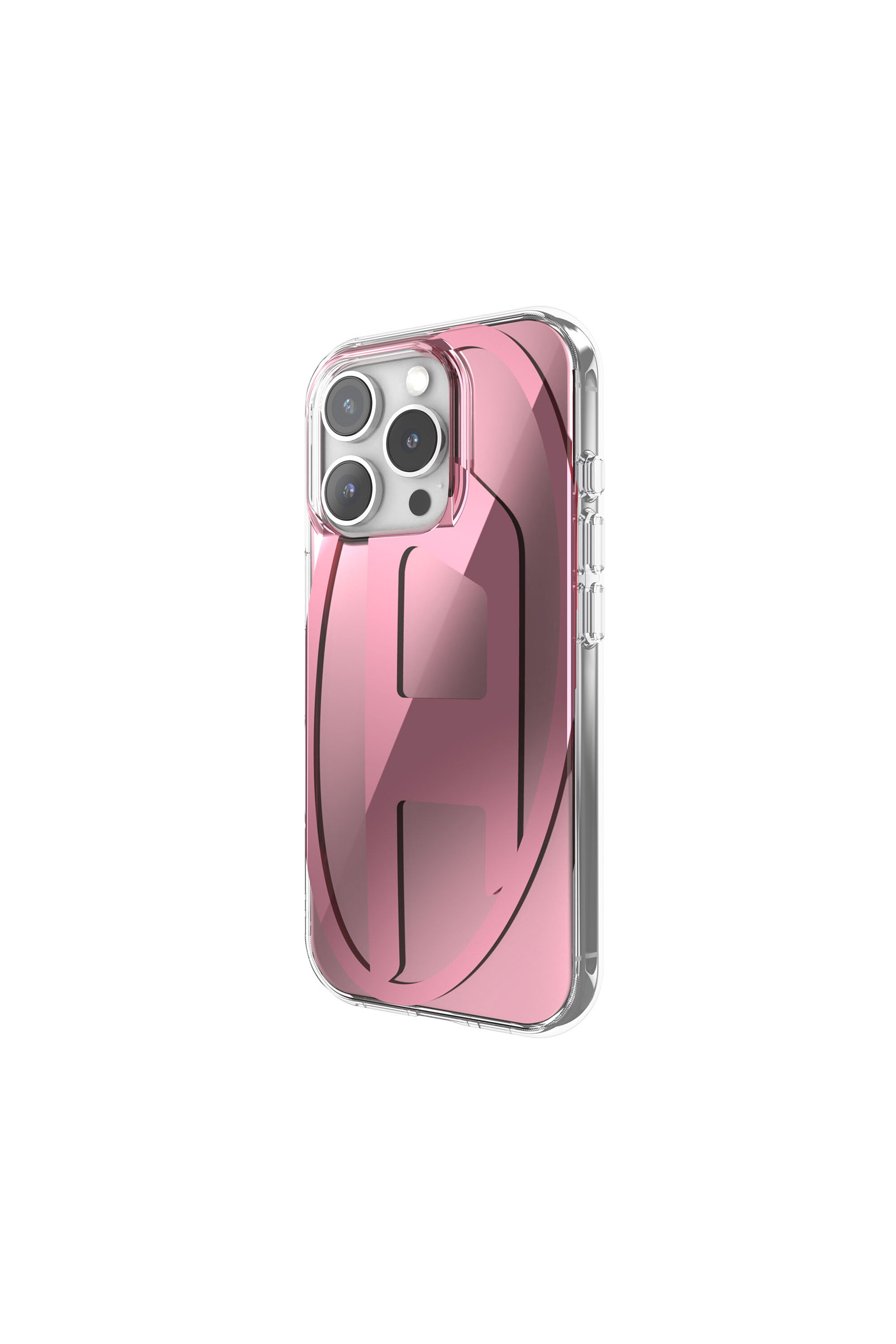 Women's Oval D Mirror Case for iP 16 Pro | Pink | Diesel
