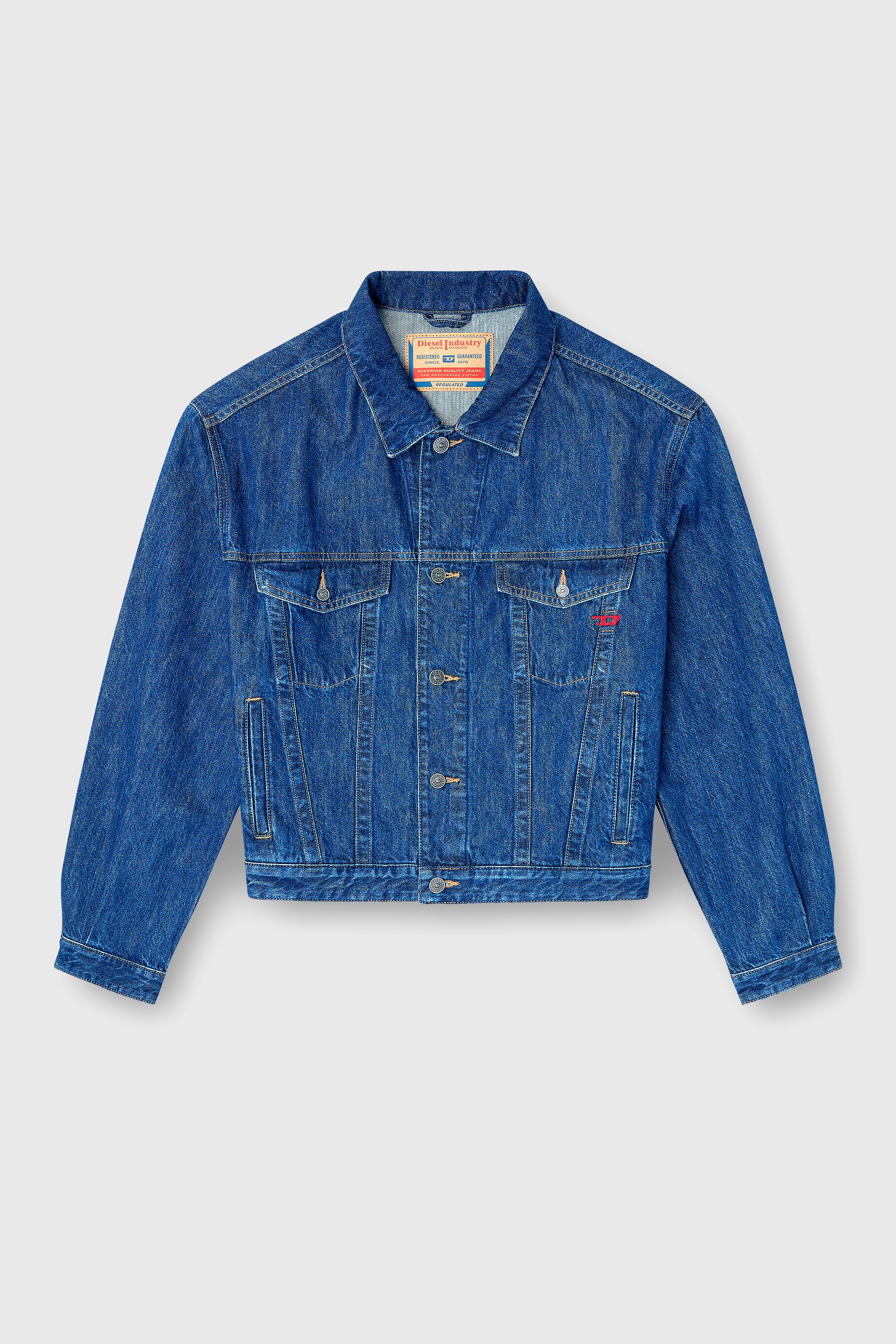 Men's Trucker jacket in denim | Blue | Diesel US