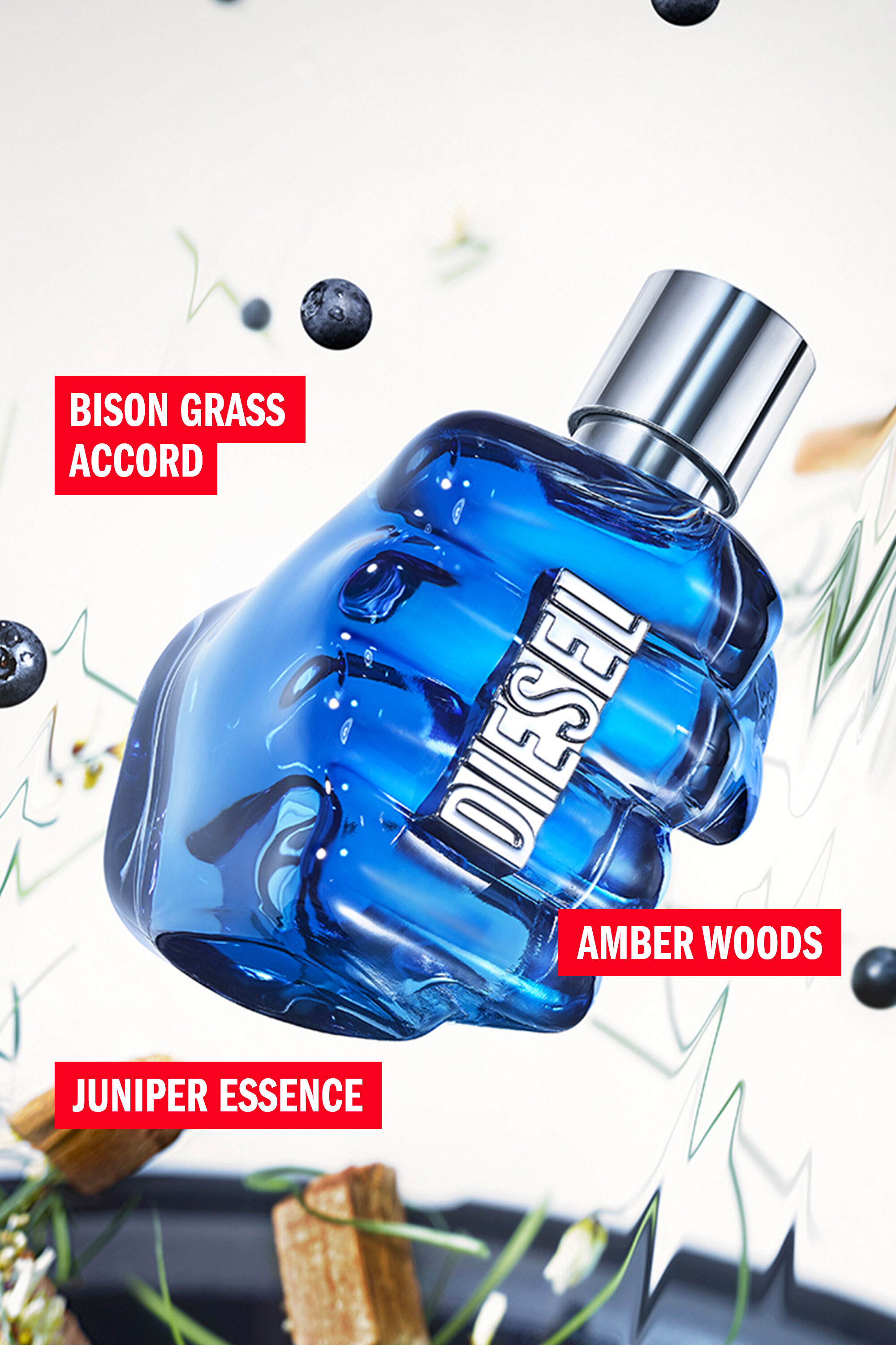 Diesel - SOUND OF THE BRAVE 125ML, Male's Sound Of The Brave 125ml, 4.2 FL.OZ, Eau de Toilette in Blue - 4