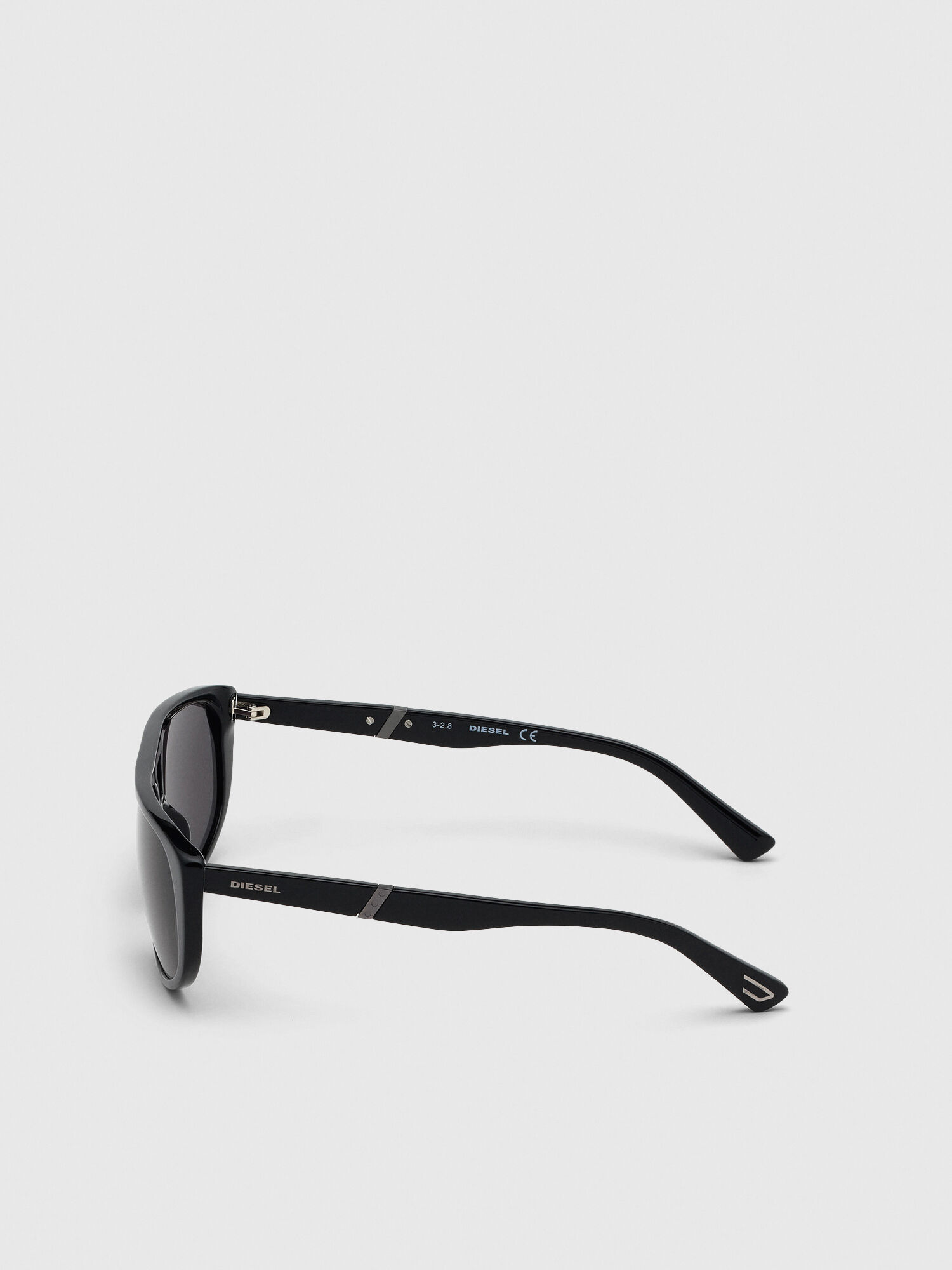Diesel - DL0300, Man's Navigator sunglasses in acetate in Black - 3