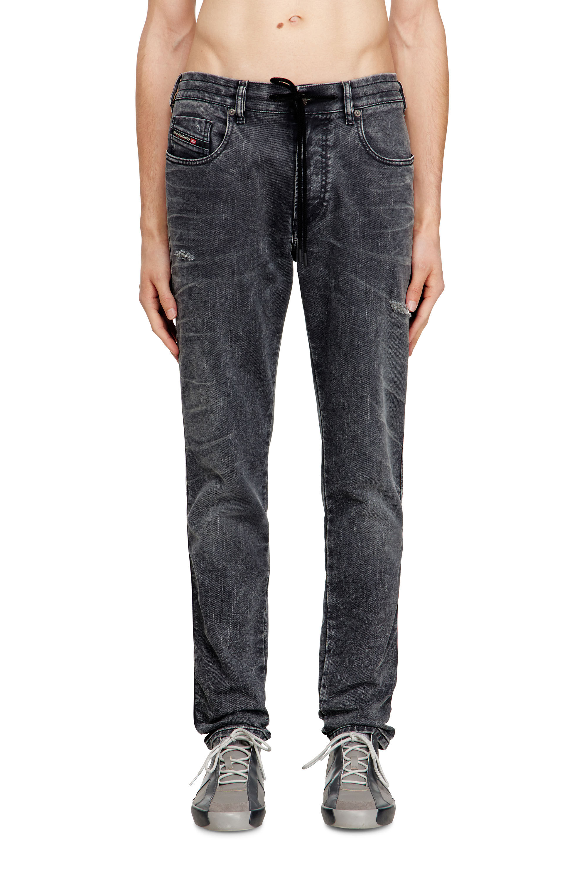 Men's Slim Jeans | Black/Dark grey | Diesel 2062 D-Strukt Joggjeans®