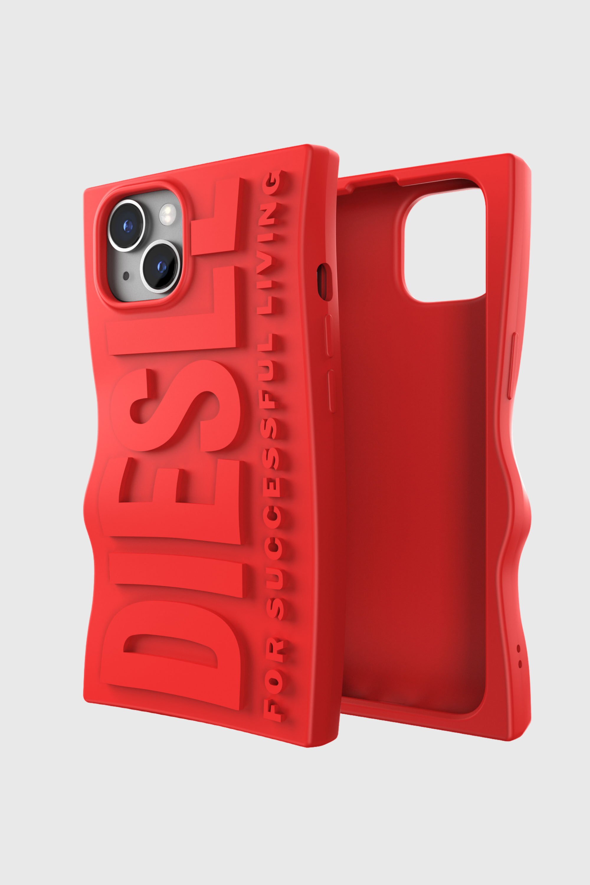 Diesel - 54115 MOULDED CASE, Unisex's D By case iPhone 13/iPhone 14 in Red - 1