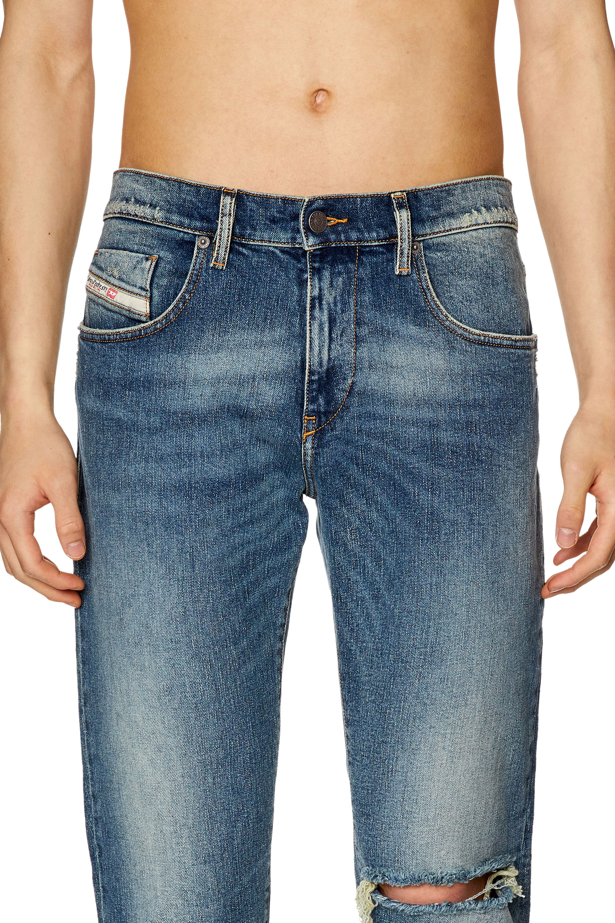 Diesel - Male's Slim Jeans 2019 D-Strukt 007M5, Dark Blue - 5