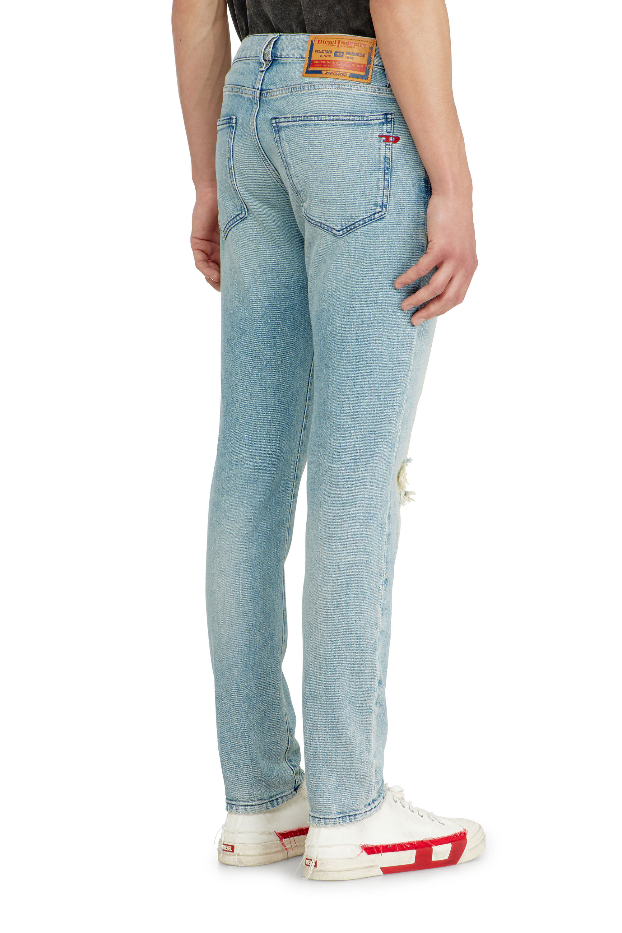 Diesel - Slim Jeans 2019 D-Strukt 09Q10 Homme, Bleu Clair - Image 5