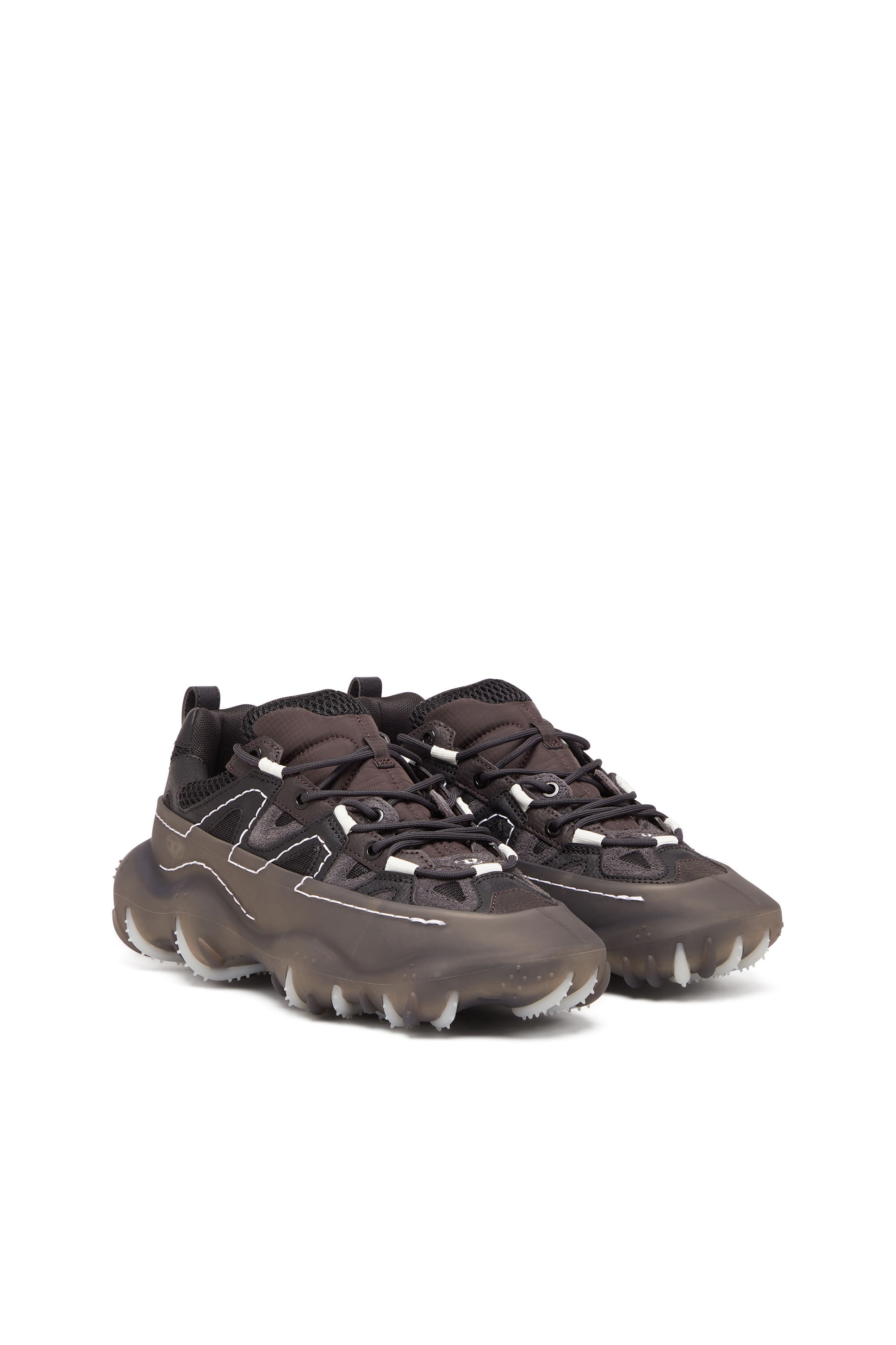 Diesel - S-PROTOTYPE P1 W, Female's S-Prototype P1-Low-top sneakers with rubber overlay in Black - 2