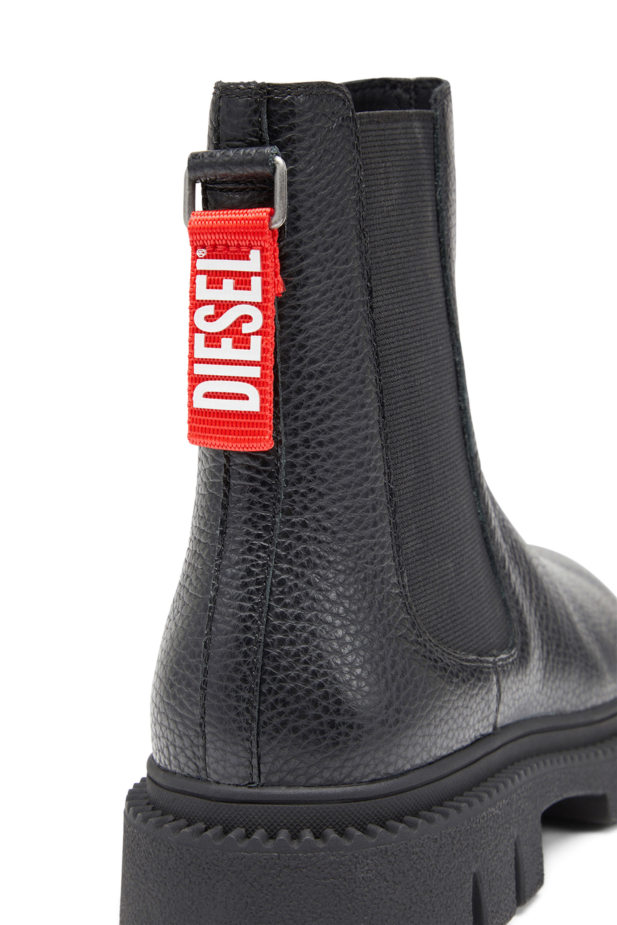 Diesel - D-TROIT CH, Male's D-Troit-Chelsea boots with Diesel tape tag in Black - 6