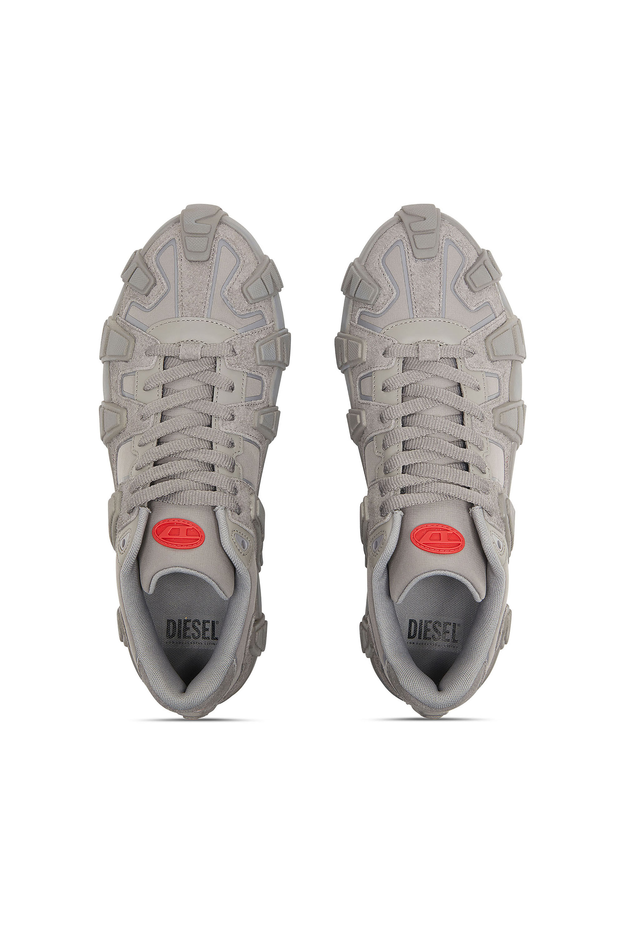 Diesel - S-D-GRIFFE LOW, S-D-Griffe - Baskets en nylon Homme in Gris - 4