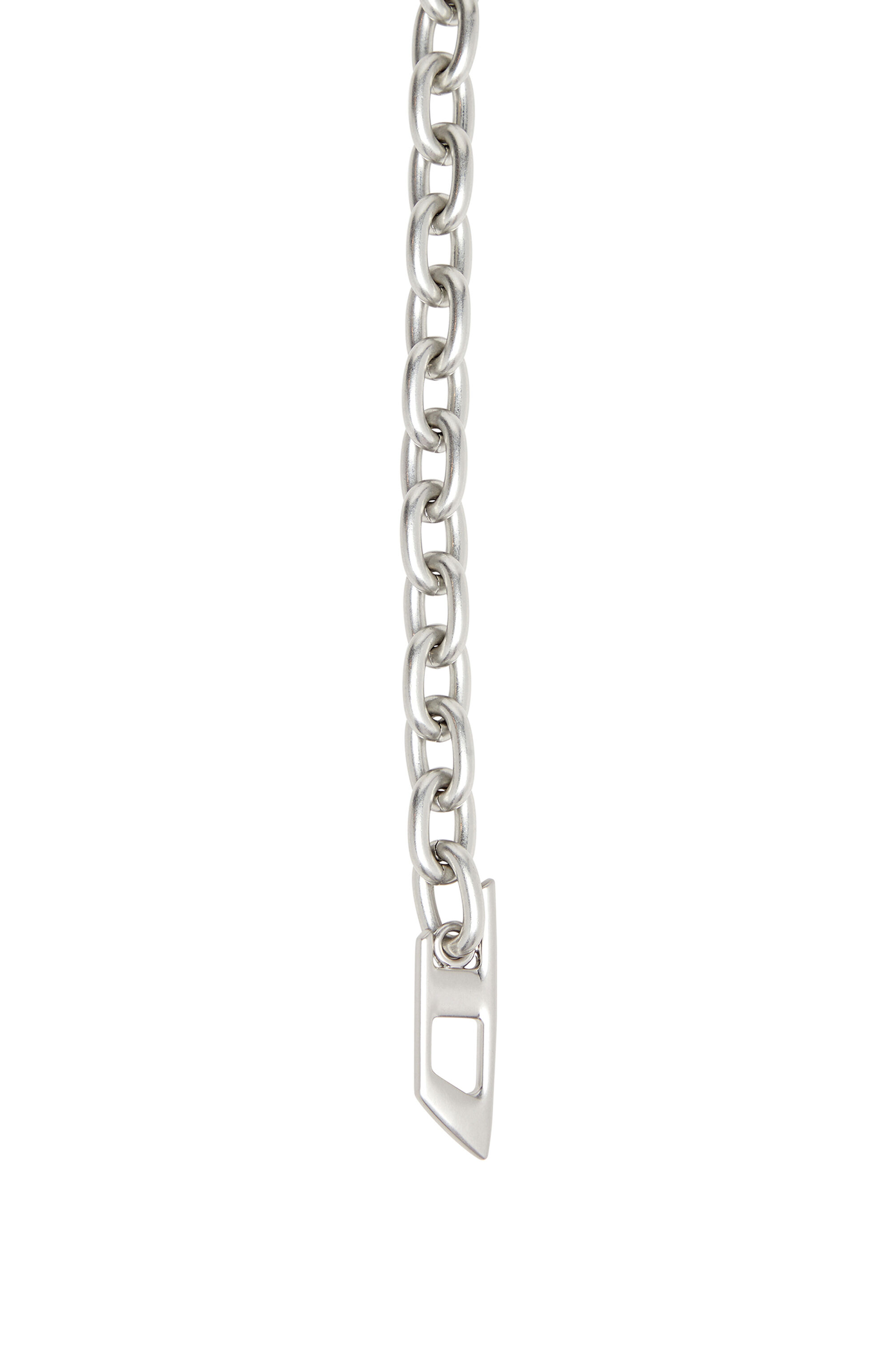 DIESEL HOSHIエディション B-Mitcharm チェーンベルト Women's 1cm chain belt with logo charms | Silver | Diesel