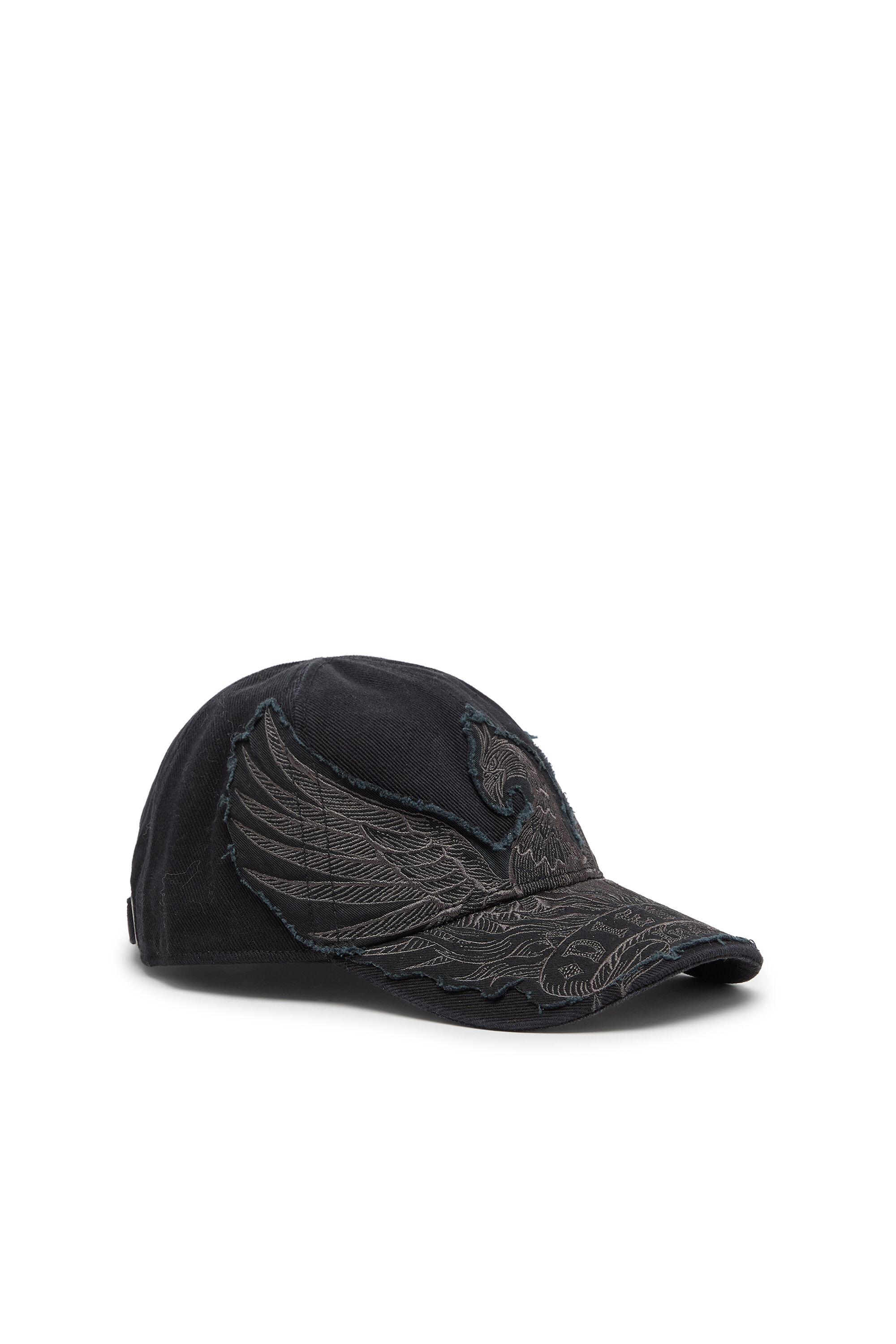 Men's Baseball cap with Phoenix embroidery | Black | Diesel