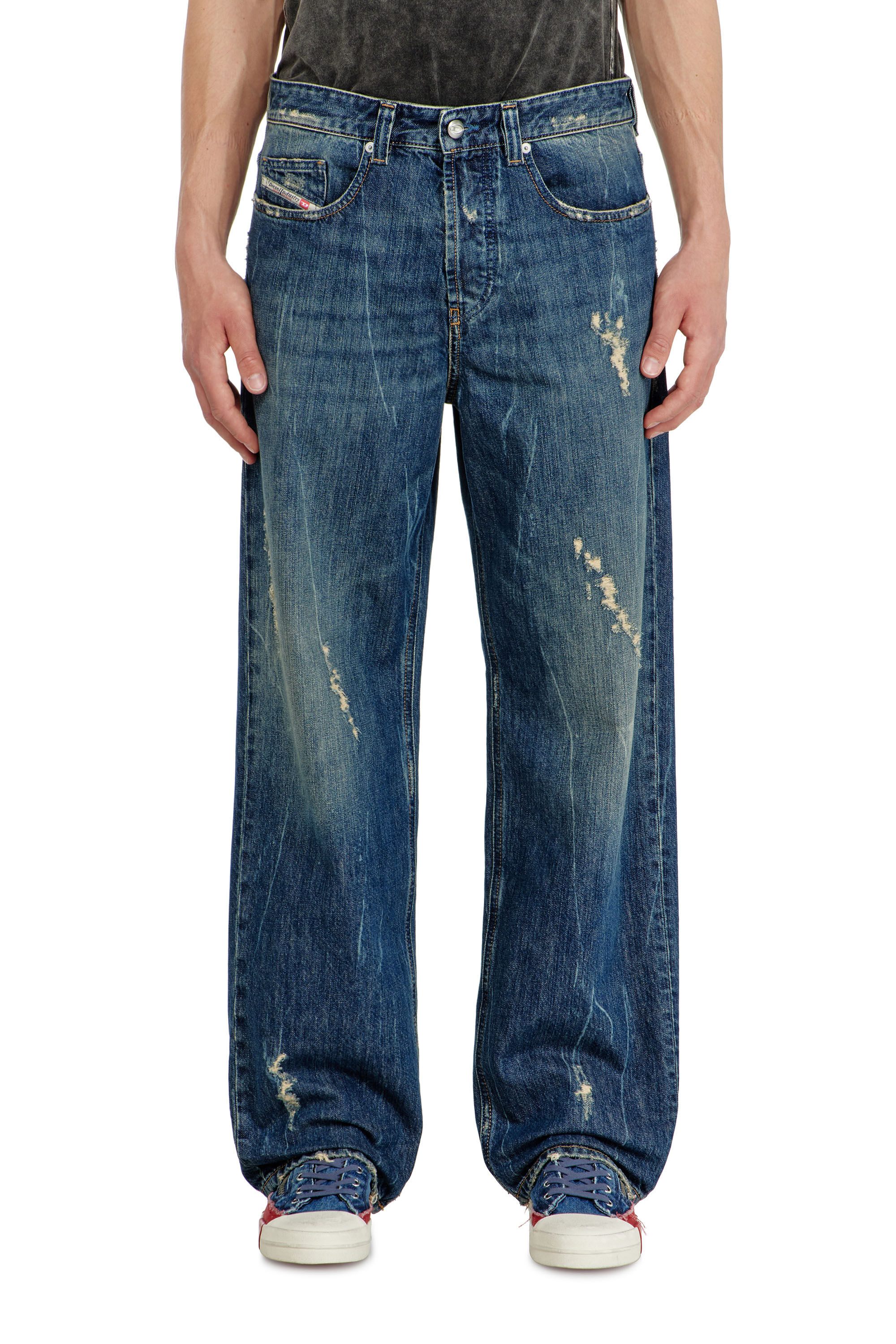 【美品】DIESEL 2001 D-MACRO 28 Men's Relaxed Jeans | Medium blue | Diesel 2001 D-Macro