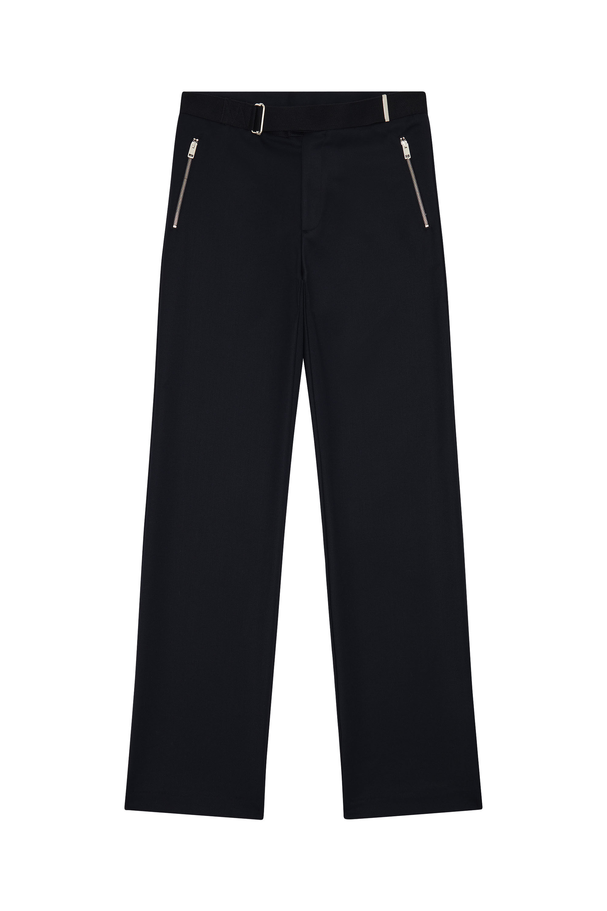 Diesel - P-GOLD, Male's Wool-blend pants with utility details in Black - 2