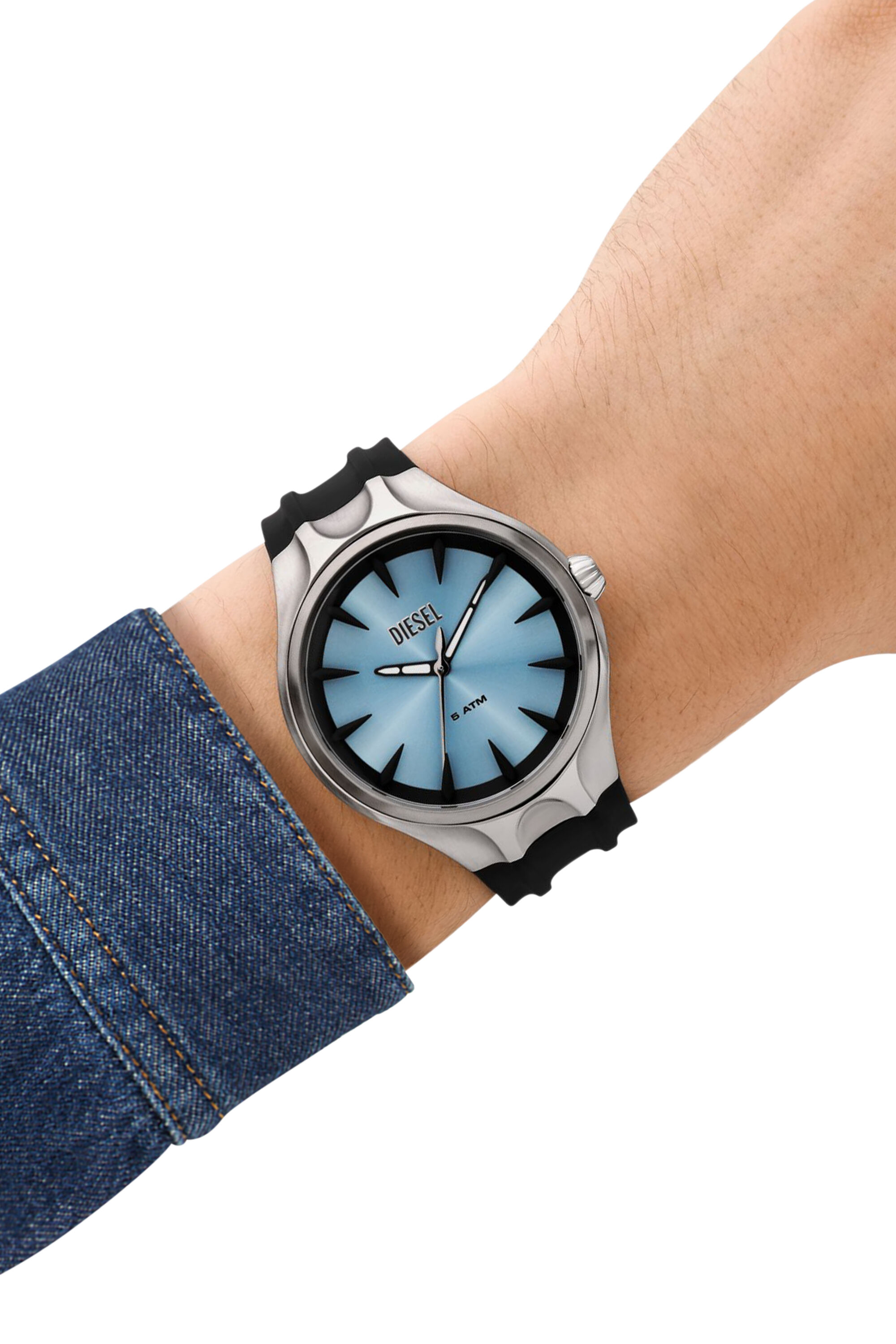 Men's Streamline Silicone Watch | Black | Diesel
