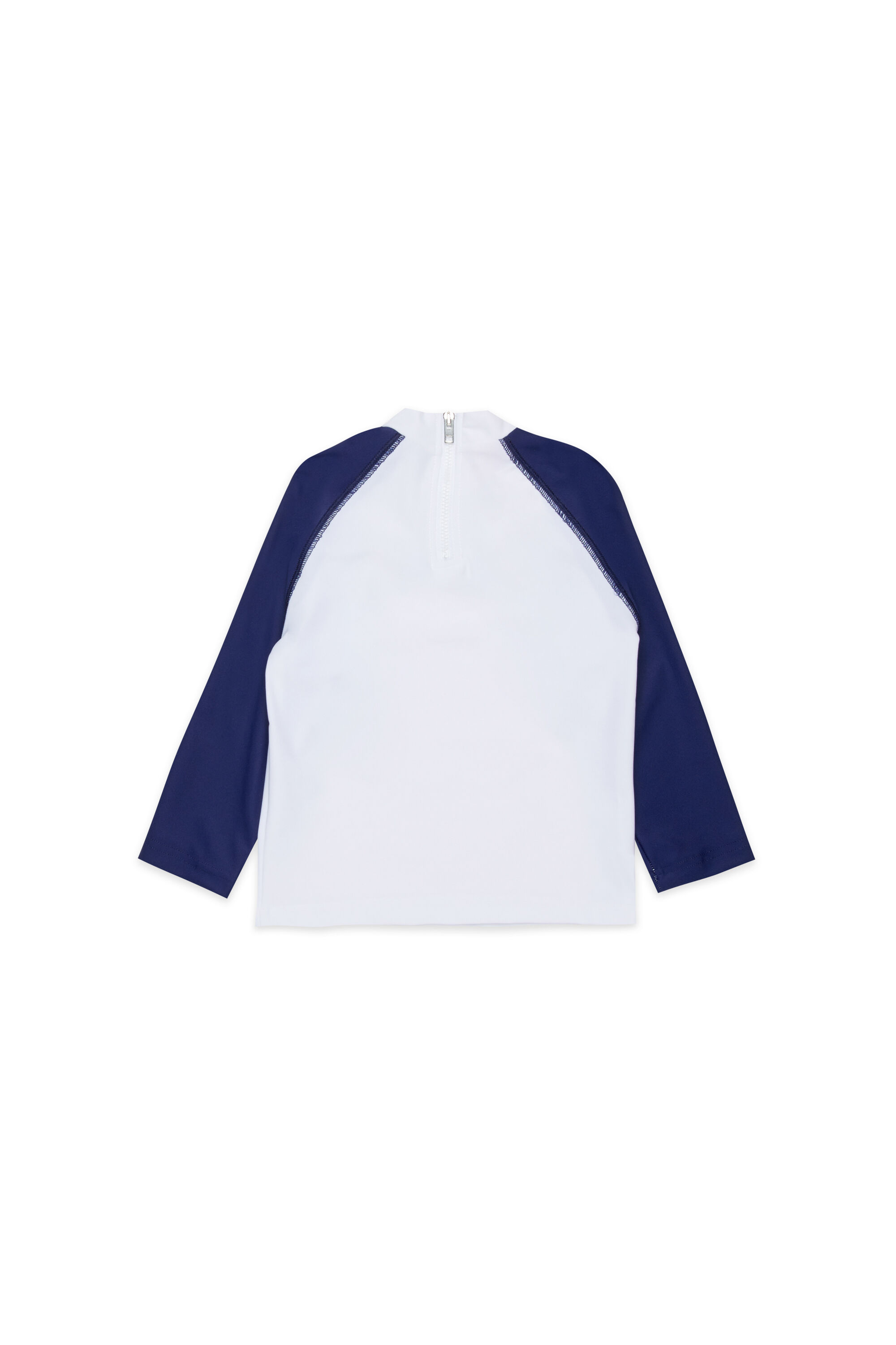 Diesel - MTRIB, Man's Rash guard with high neck in White/Blue - 2