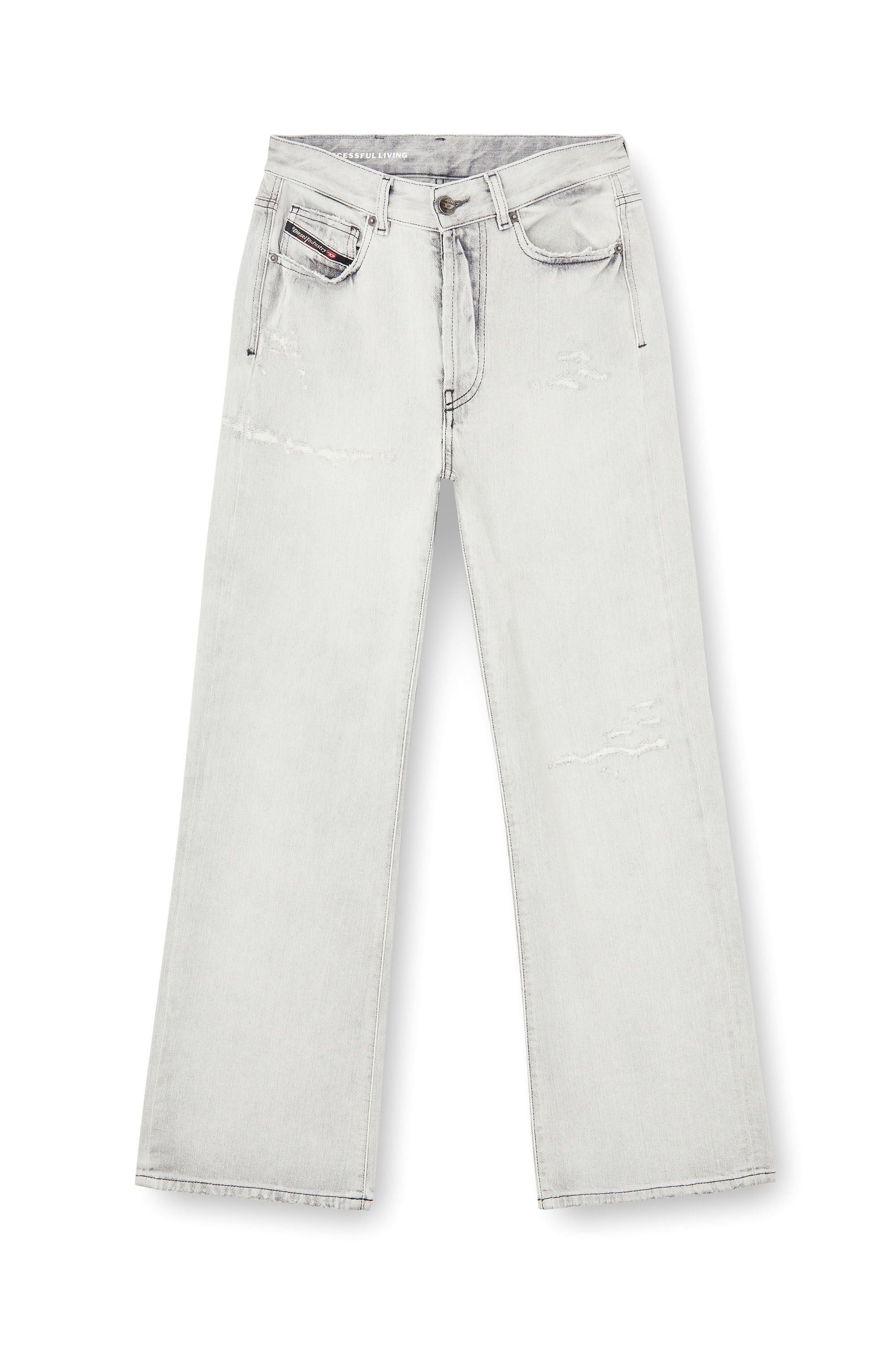 Diesel - Regular Jeans 1971 D-Sent 09P58 Mujer, Gris Claro - 6